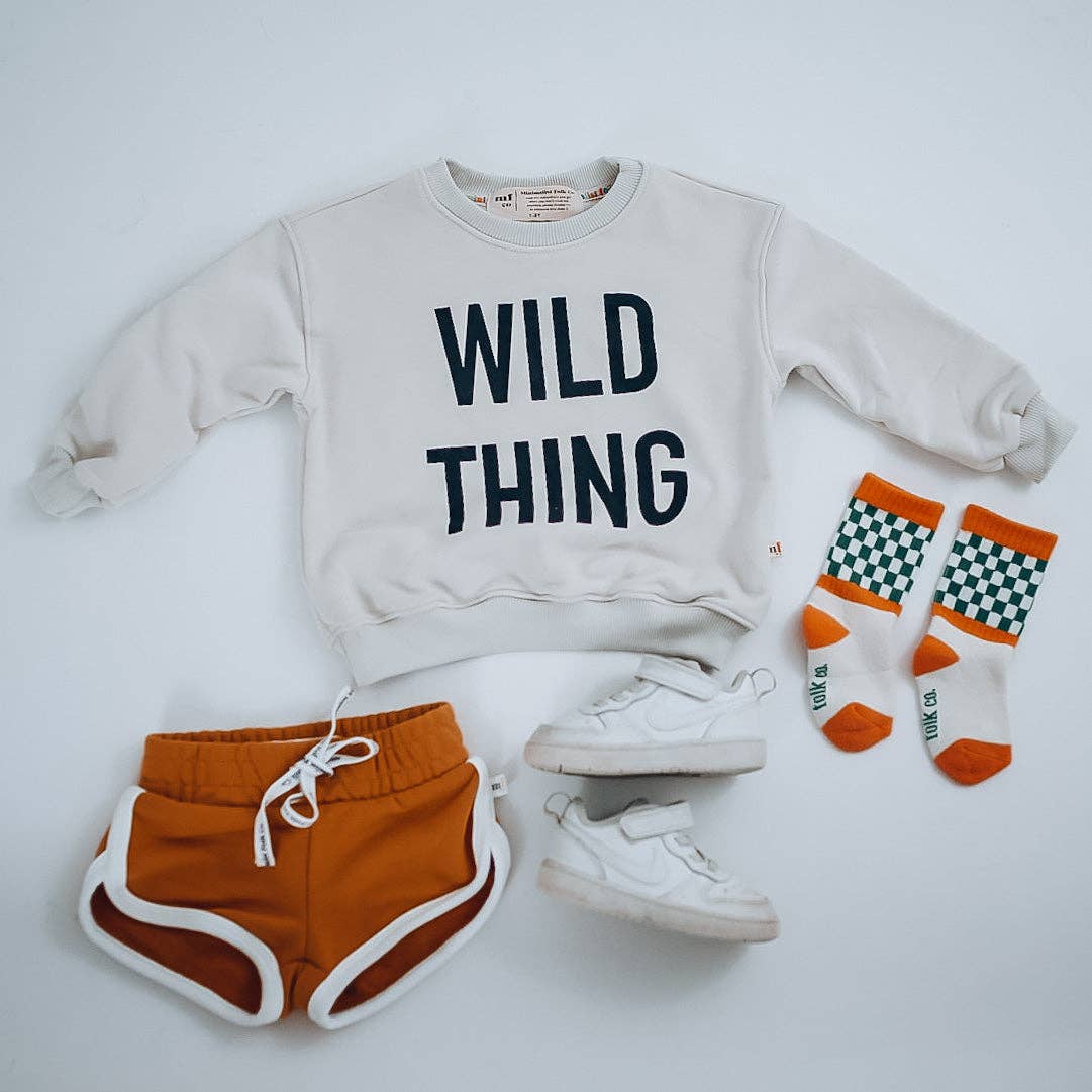 Minimalist Folk Co.- WILD THING pullover |oversized drop shoulder | KIDS