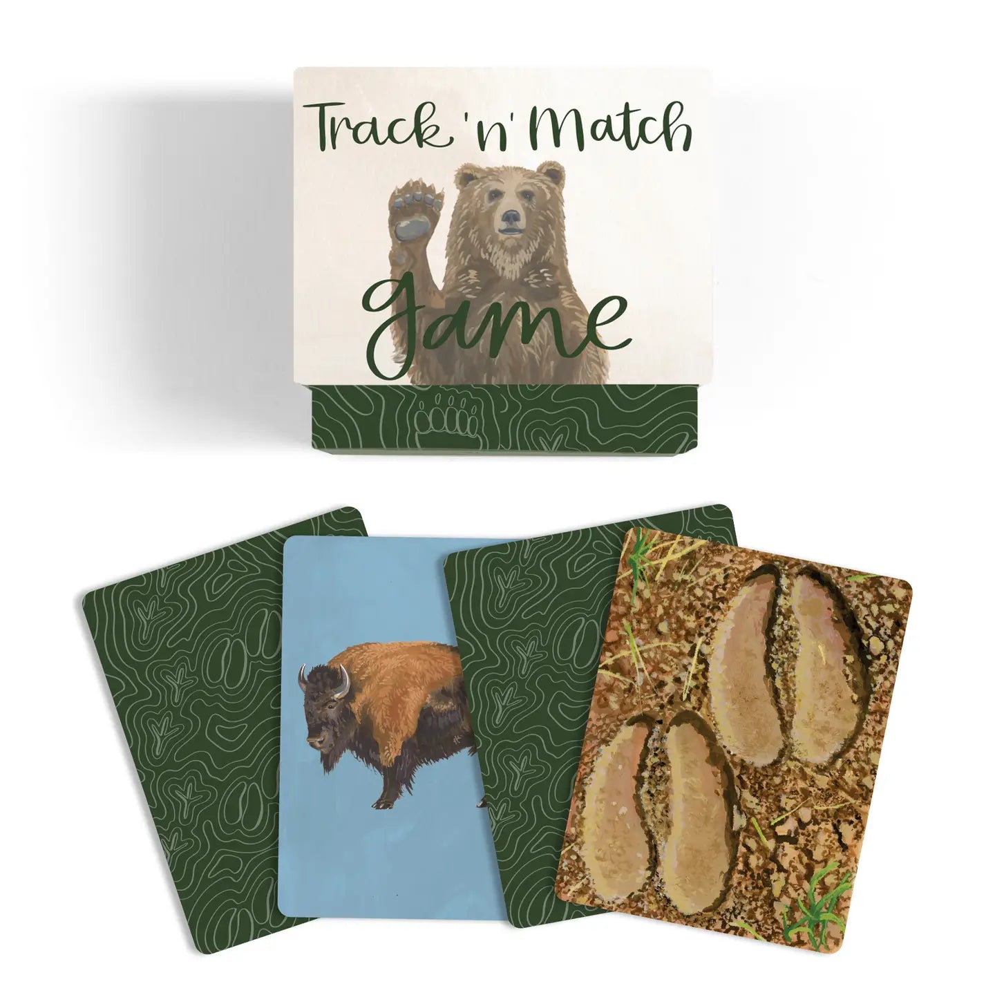 1Canoe2- National Parks Animals & Tracks Memory Matching Card Game