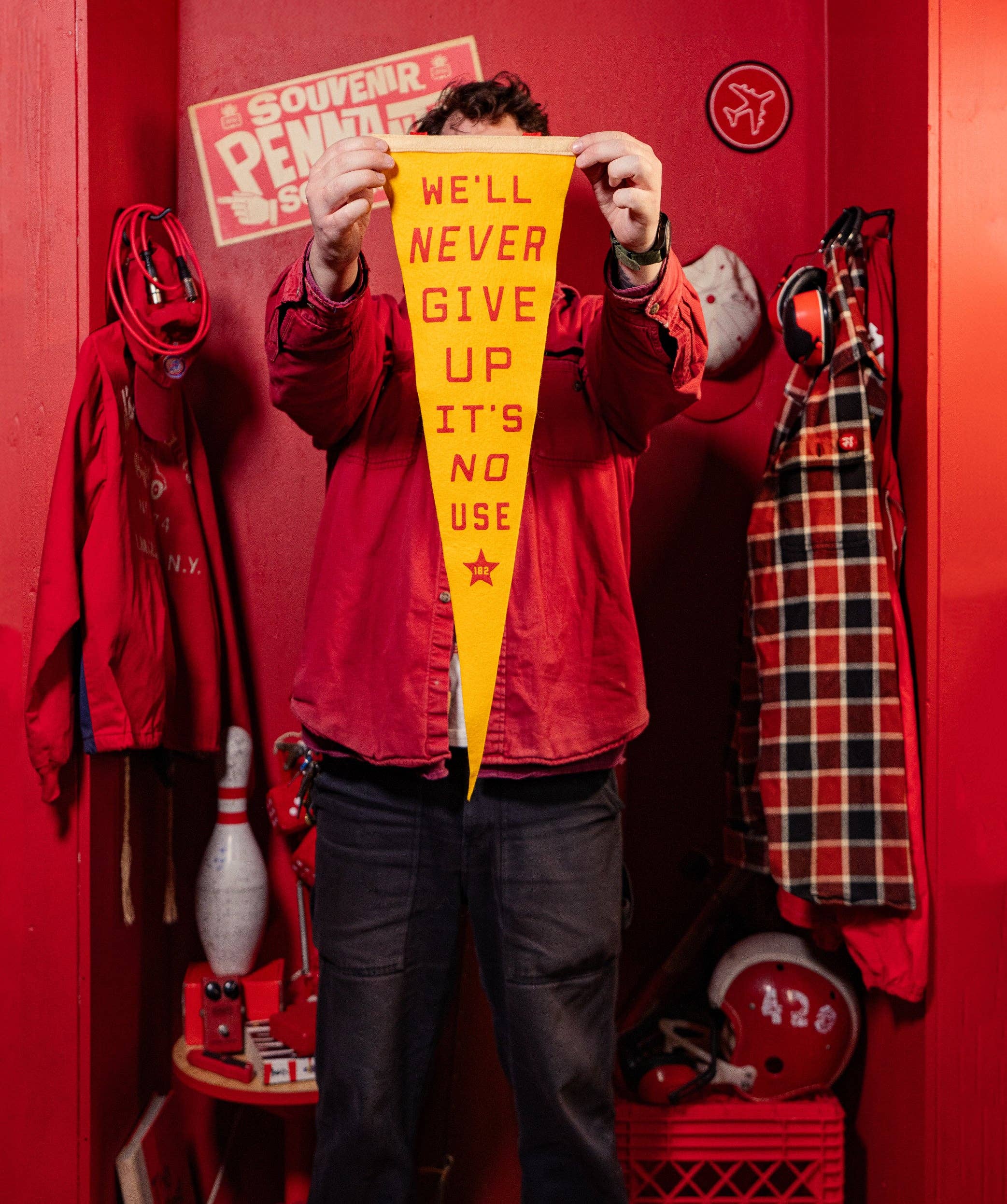 Oxford Pennant- We'll Never Give Up, It's No Use Pennant • blink-182 x Oxford Pennant