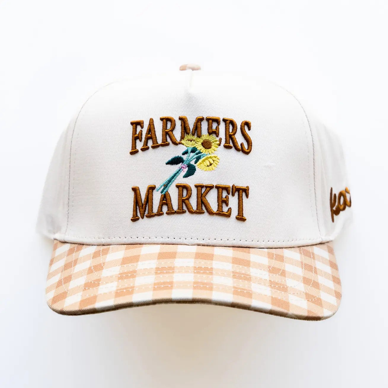 KAXI- Gingham Farmers Market Trucker Hat