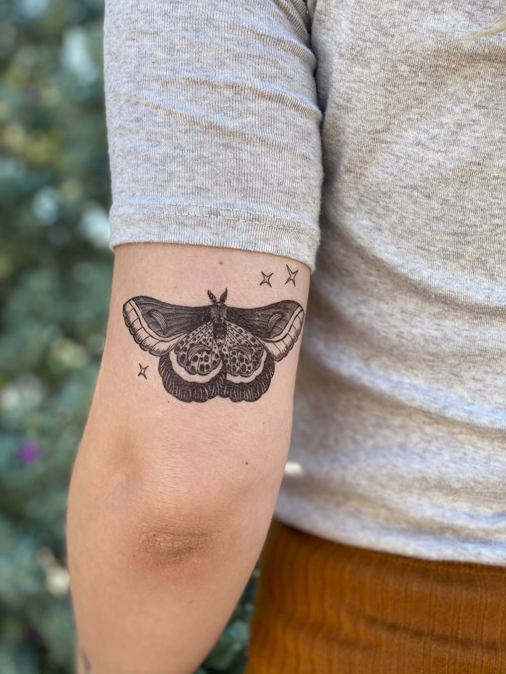 NatureTats- Night Moth Temporary Tattoo