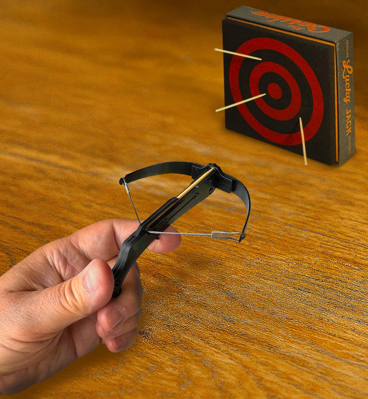 Lucky Jack- Mini Crossbow Toothpick Launcher