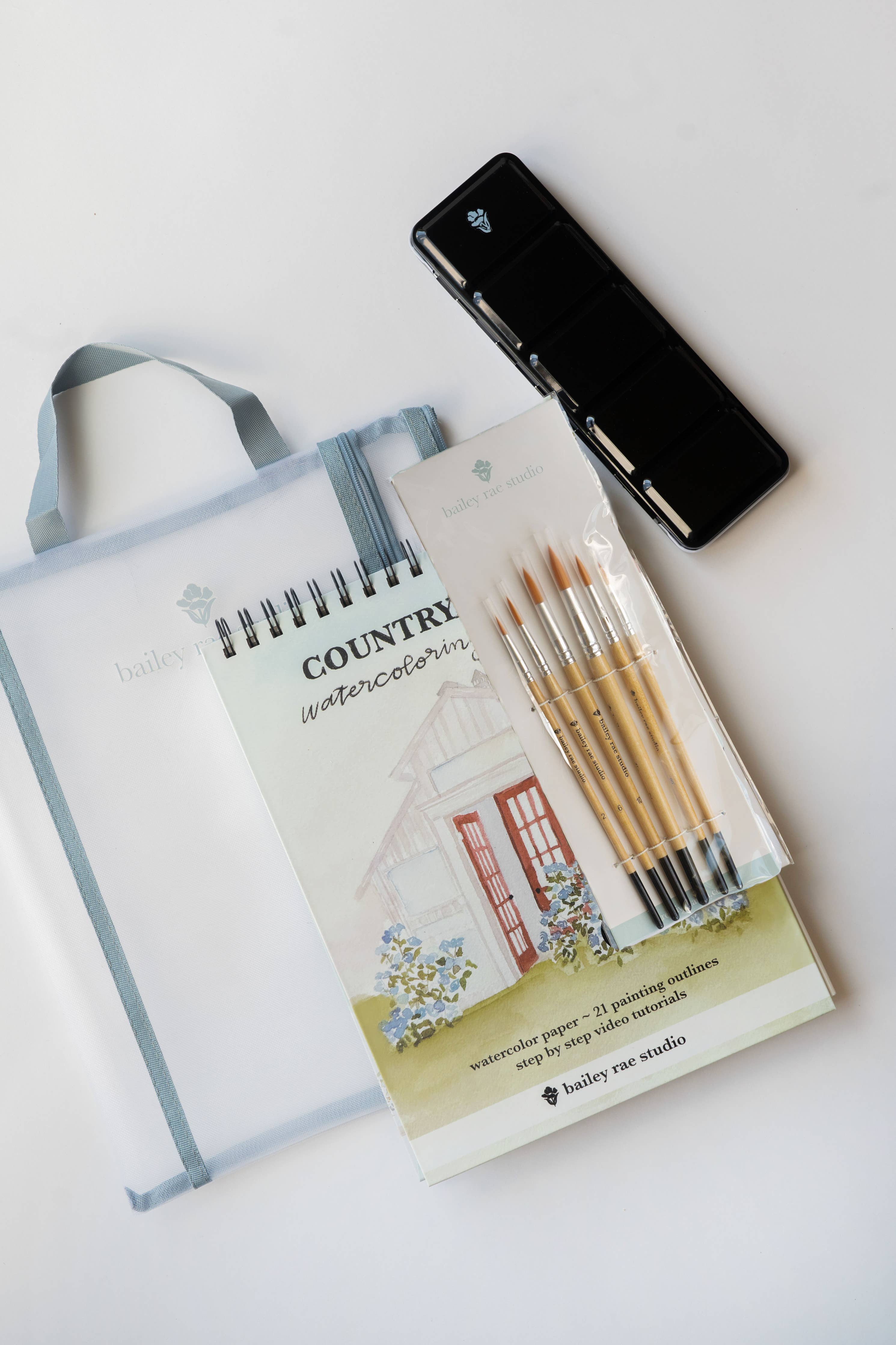 Bailey Rae Studio- Country Life Watercoloring Book