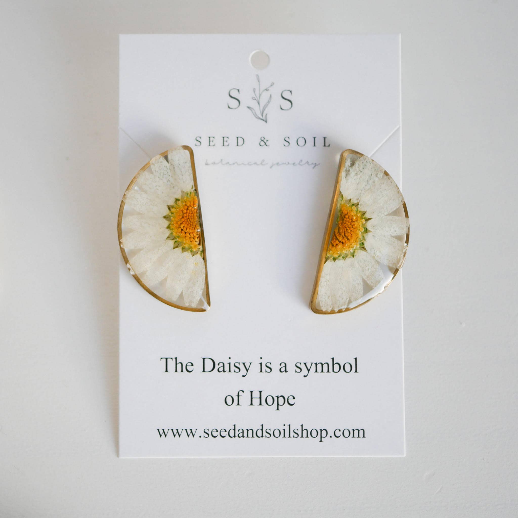 Seed & Soil- Marquise Earrings