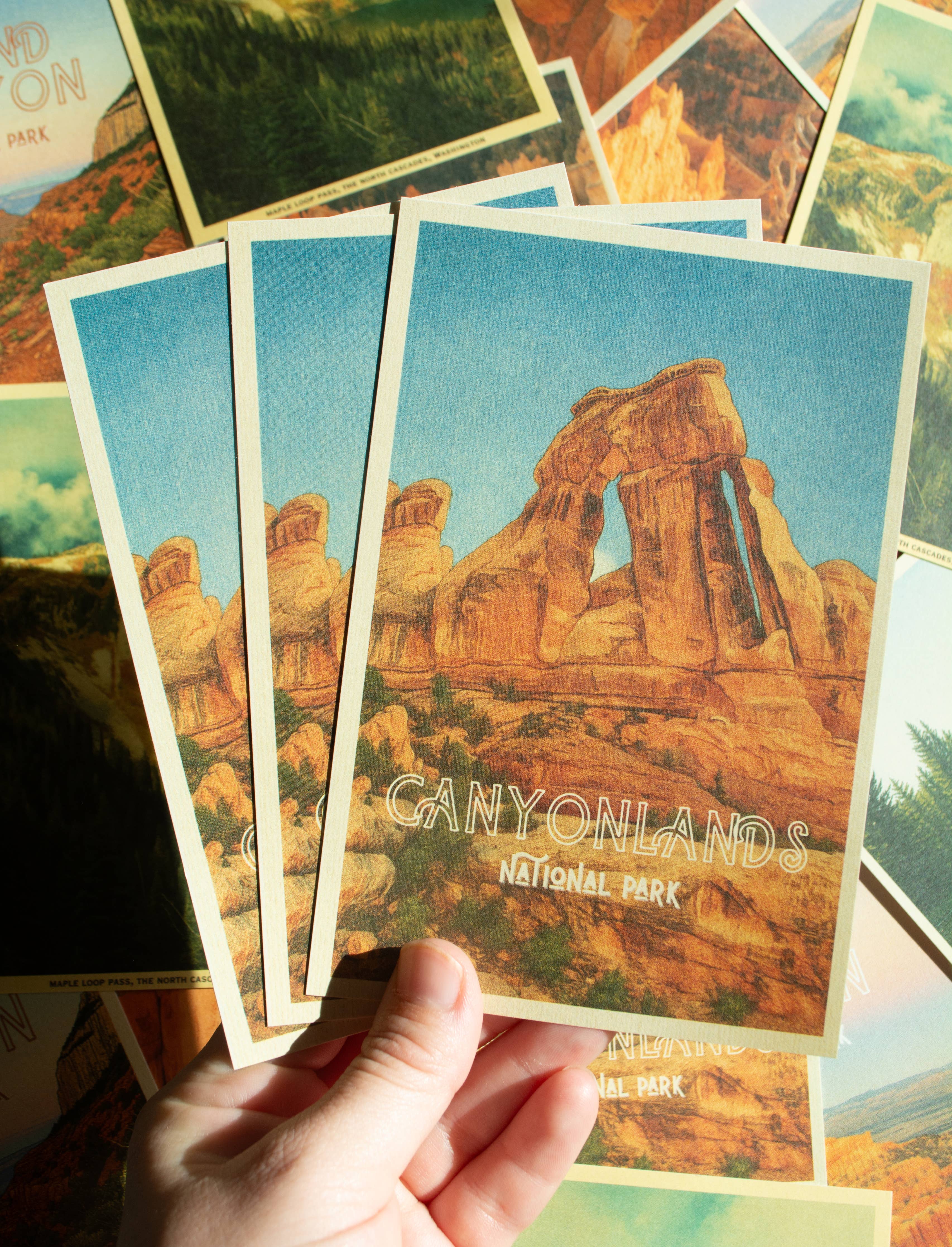 Traildust Goods- Canyonlands National Park Vintage Inspired 4x6 Postcards