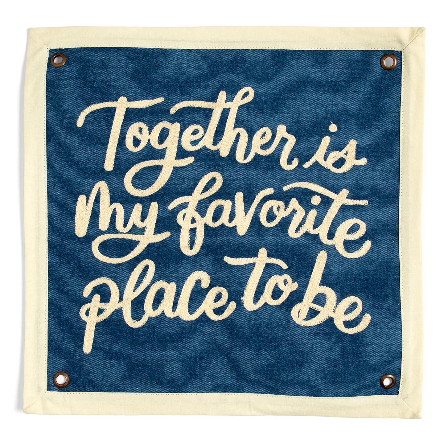 1Canoe2- Together Is My Favorite Place Canvas Banner