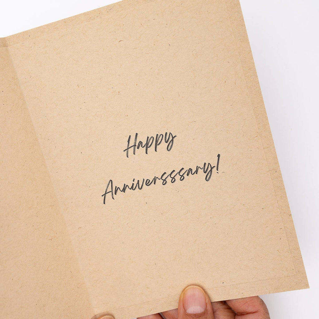 Orchid & Pine- Happy Anniversssary Snakes Floral Greeting Card