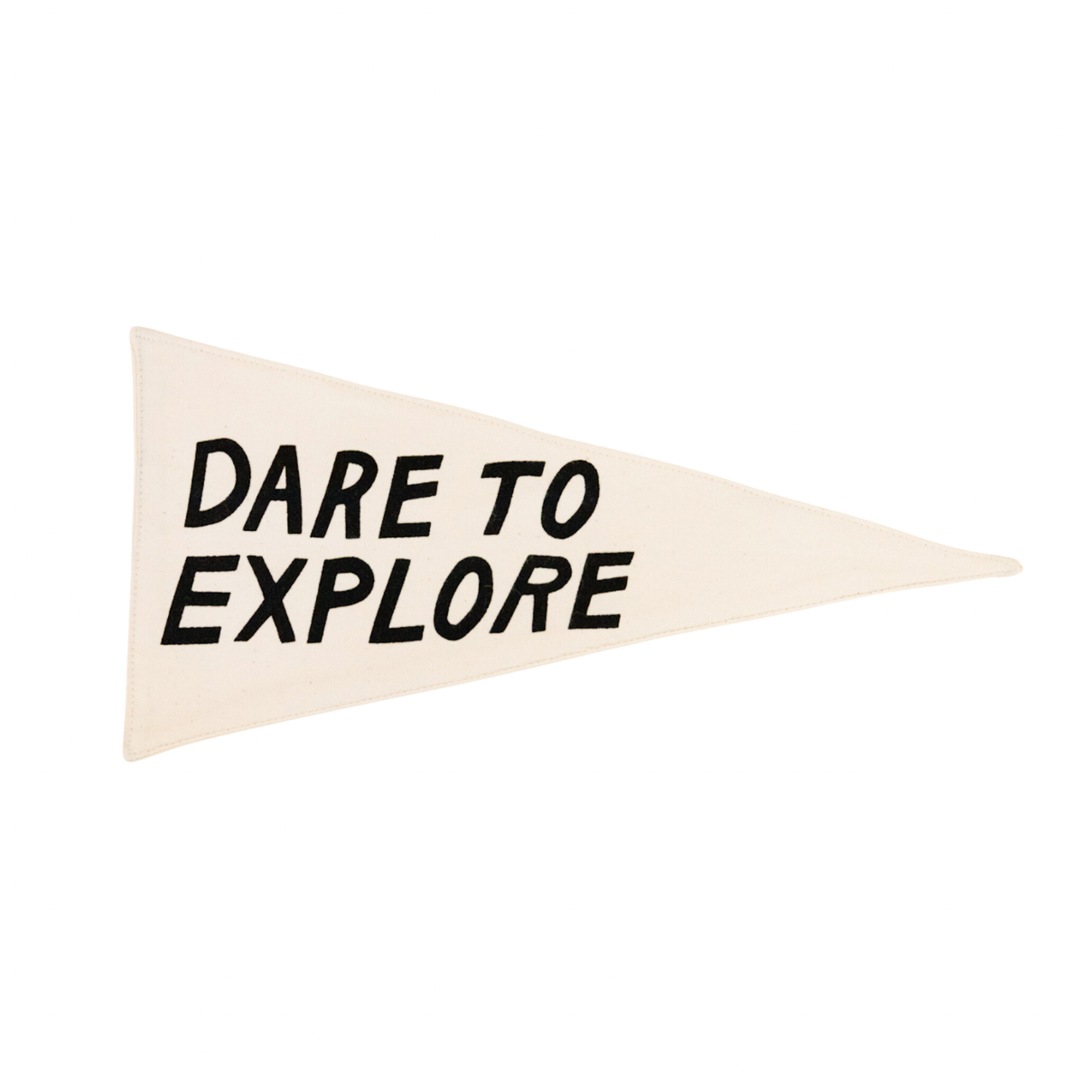 Imani Collective- “Dare to Explore” Canvas Pennant | Adventure Wall Flag