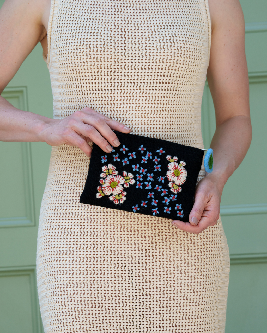 Jenny Krauss- Forest Wander Embroidered Wool Pouch