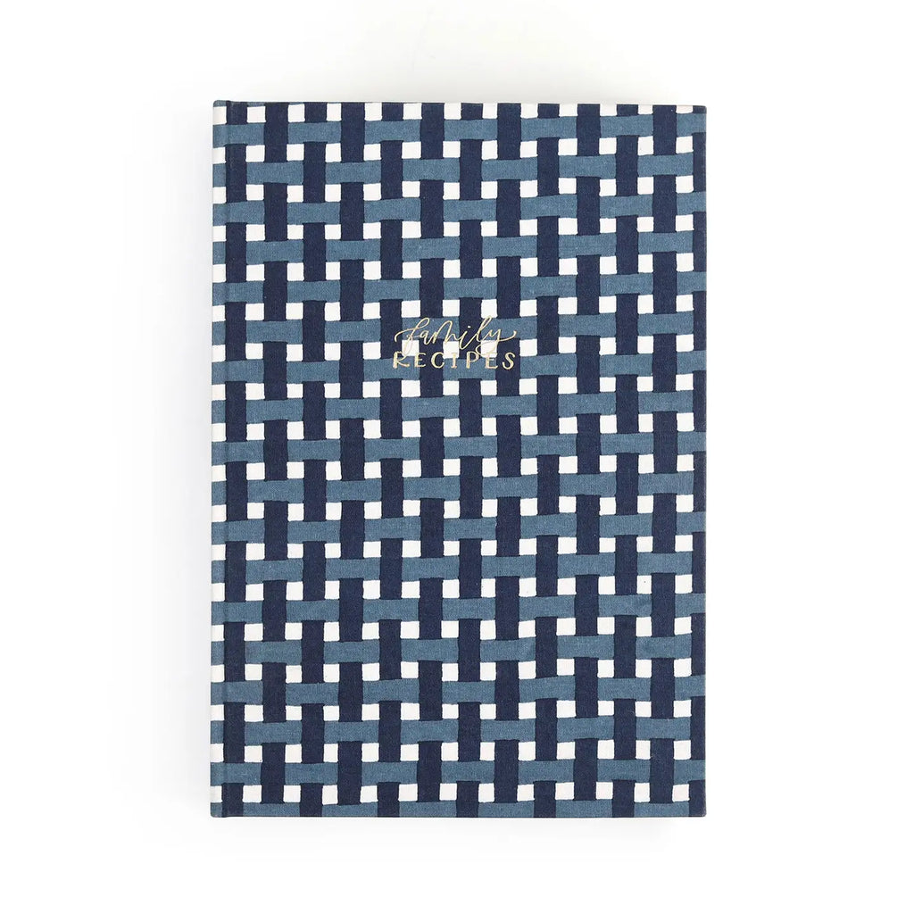 1canoe2- Navy Gingham Heirloom Recipe Book