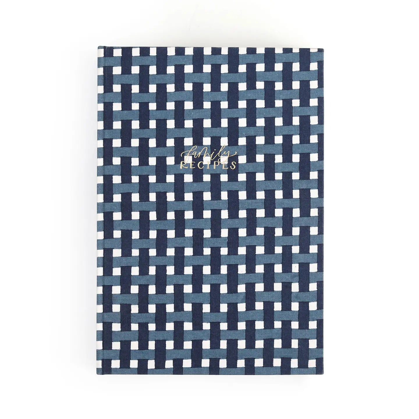 1canoe2- Navy Gingham Heirloom Recipe Book