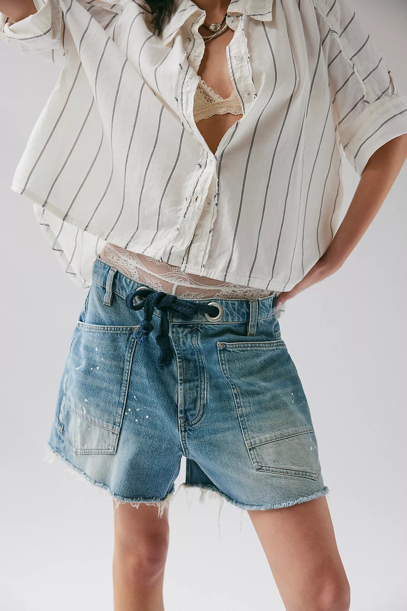 Free People- We The Free Moxie Barrel Shorts