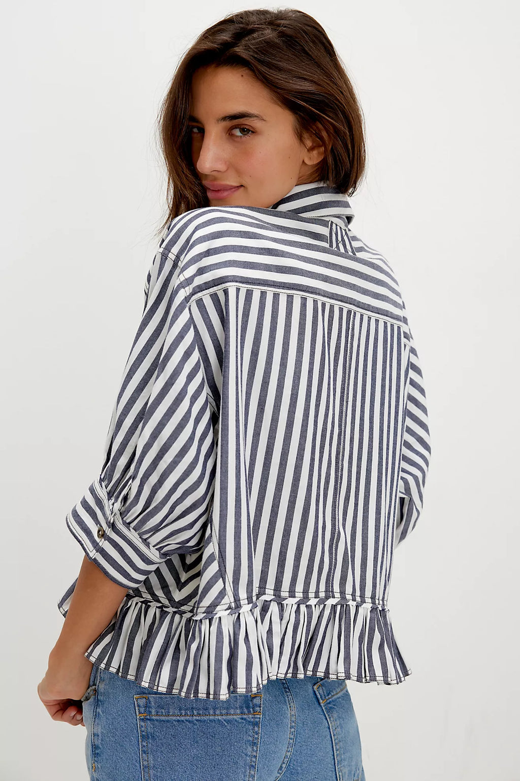 Free People- We The Free Bailey Stripe Shirt