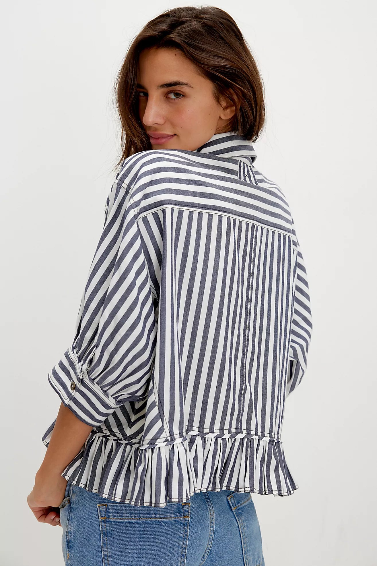 Free People- We The Free Bailey Stripe Shirt