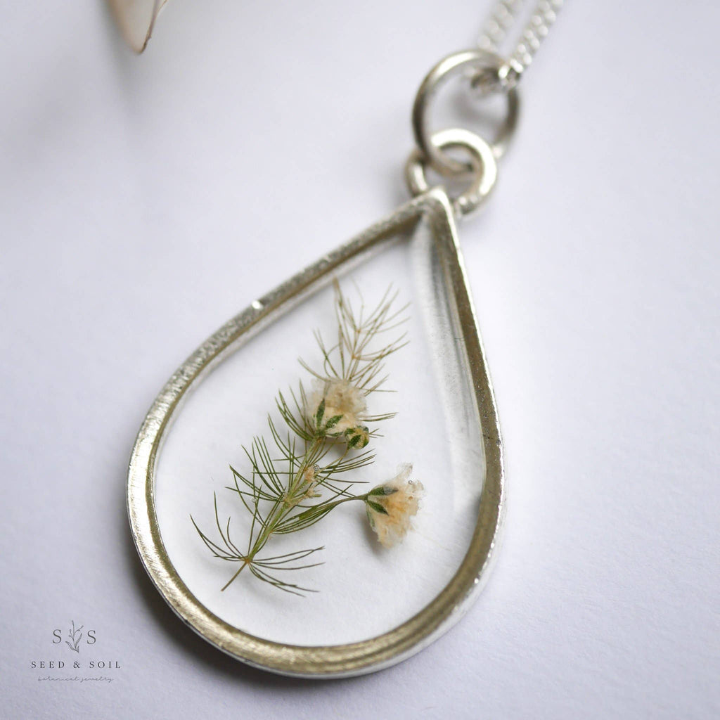 Seed & Soil- Large Teardrop Necklace