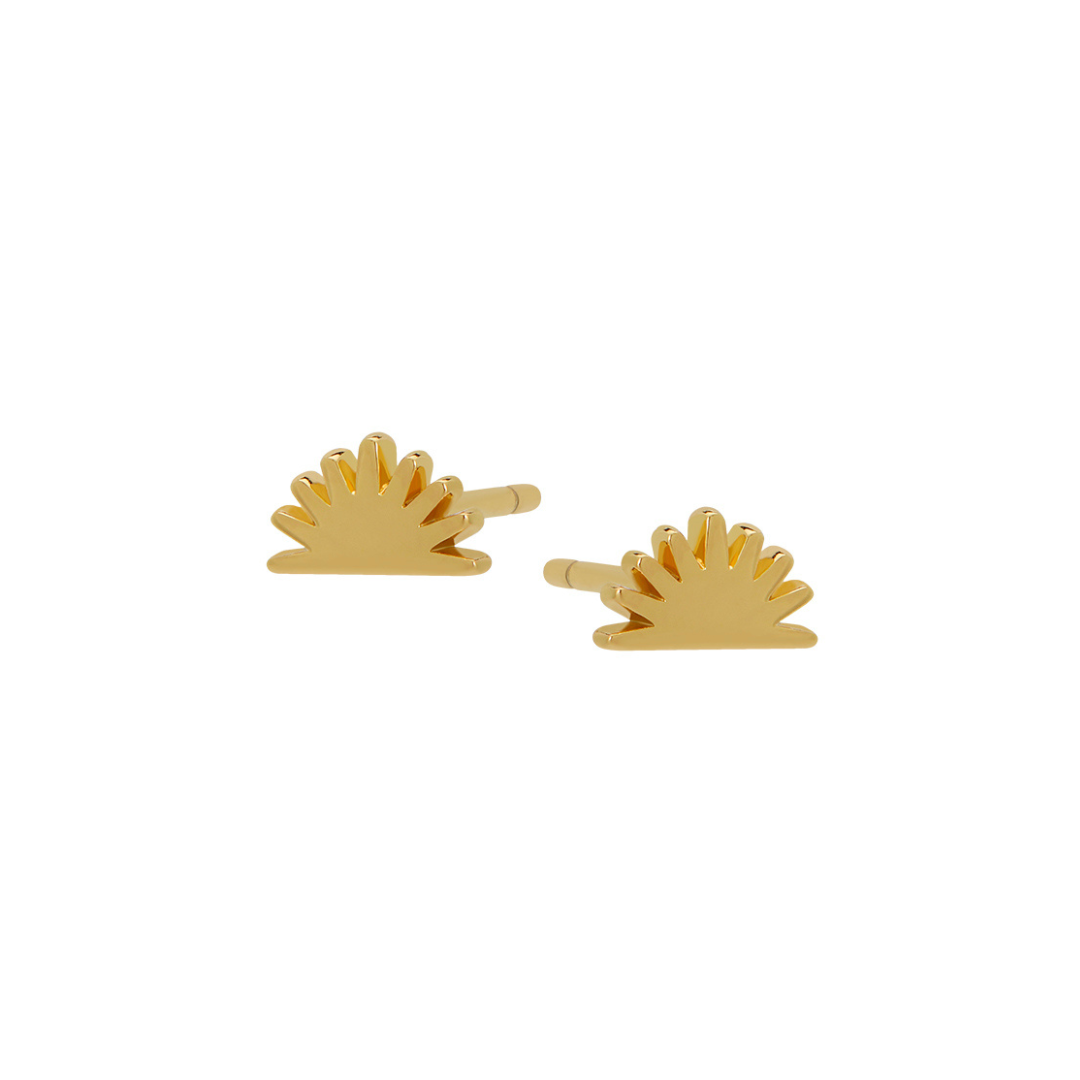 Land of Salt- Yucca Plant Stud Earrings in Gold