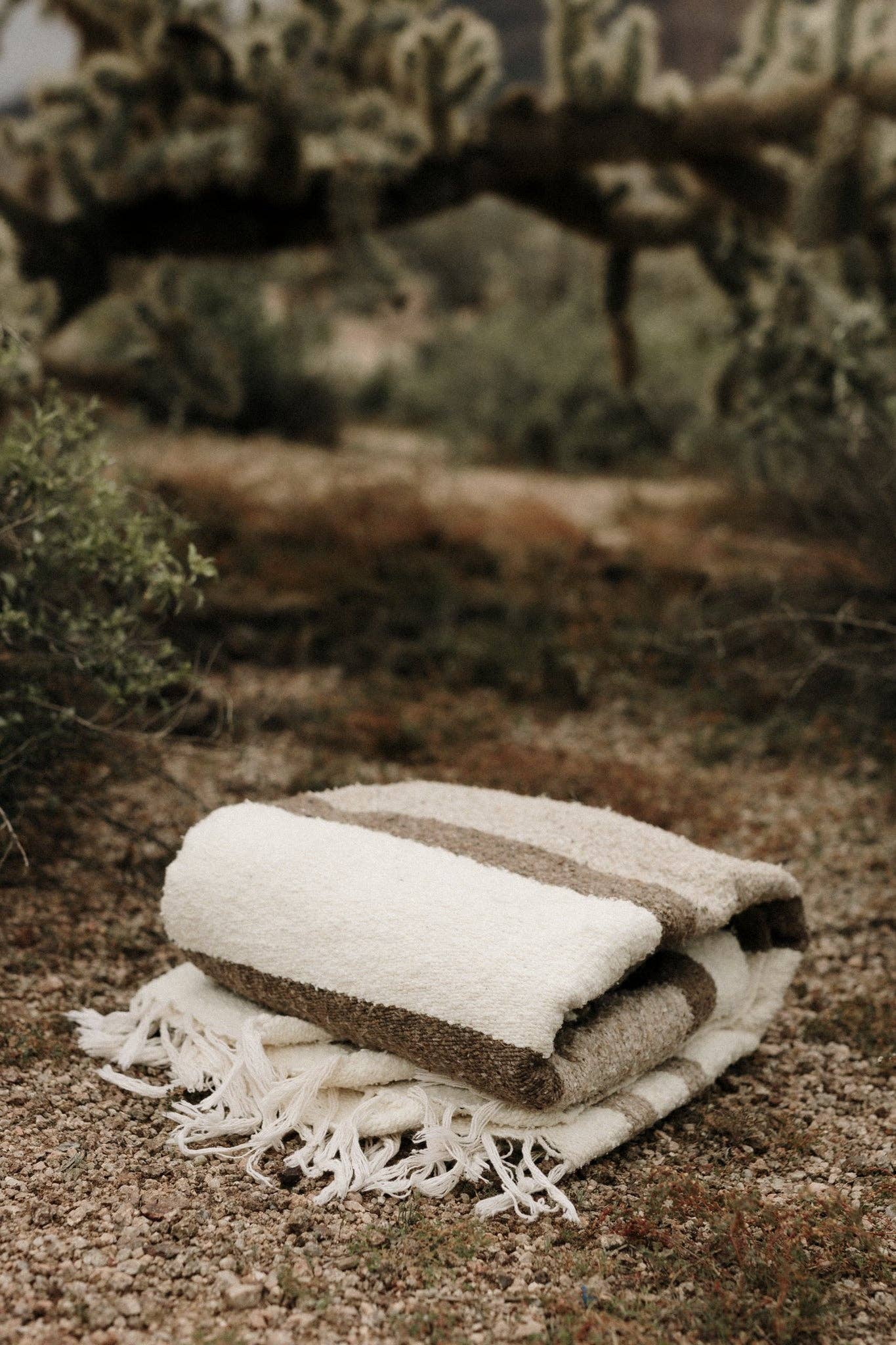Tribe and True- Sandstone Lines 2.0  // Handwoven Blanket