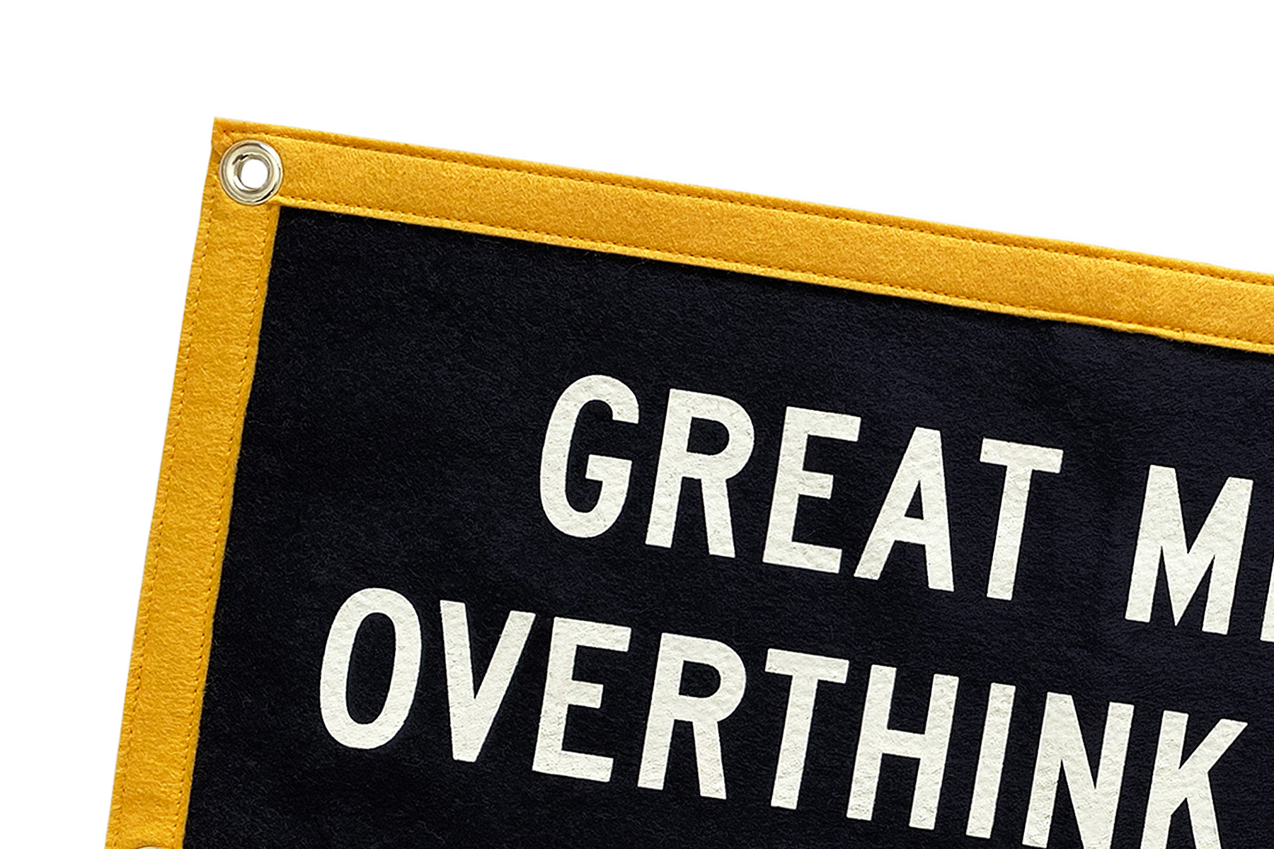 Oxford Pennant- Great Minds Overthink Alike Camp Flag