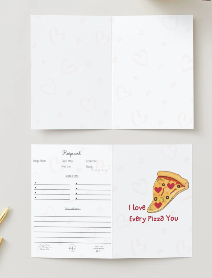 Chika Paper Studio- Greeting Card: Every Pizza You