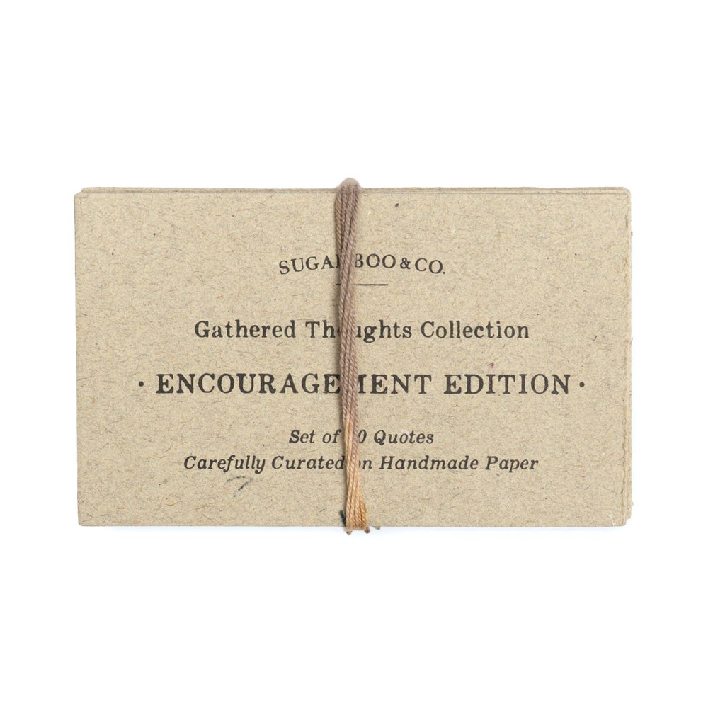 Sugarboo & Co- 50 Gathered Thoughts of Encouragement on Handmade Paper