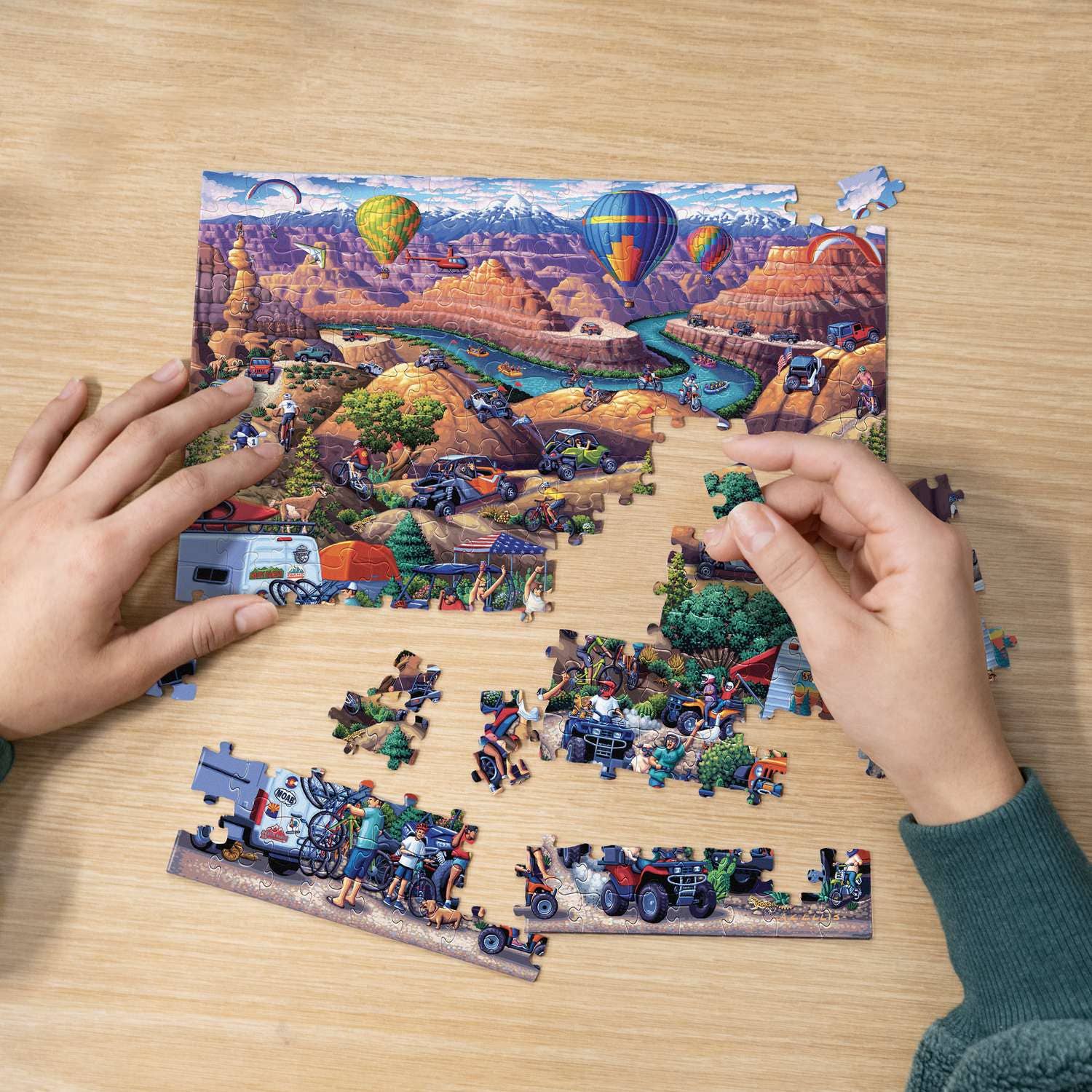 Boardwalk Puzzle Company- Red Rock Adventure | 210 Piece Personal Puzzle