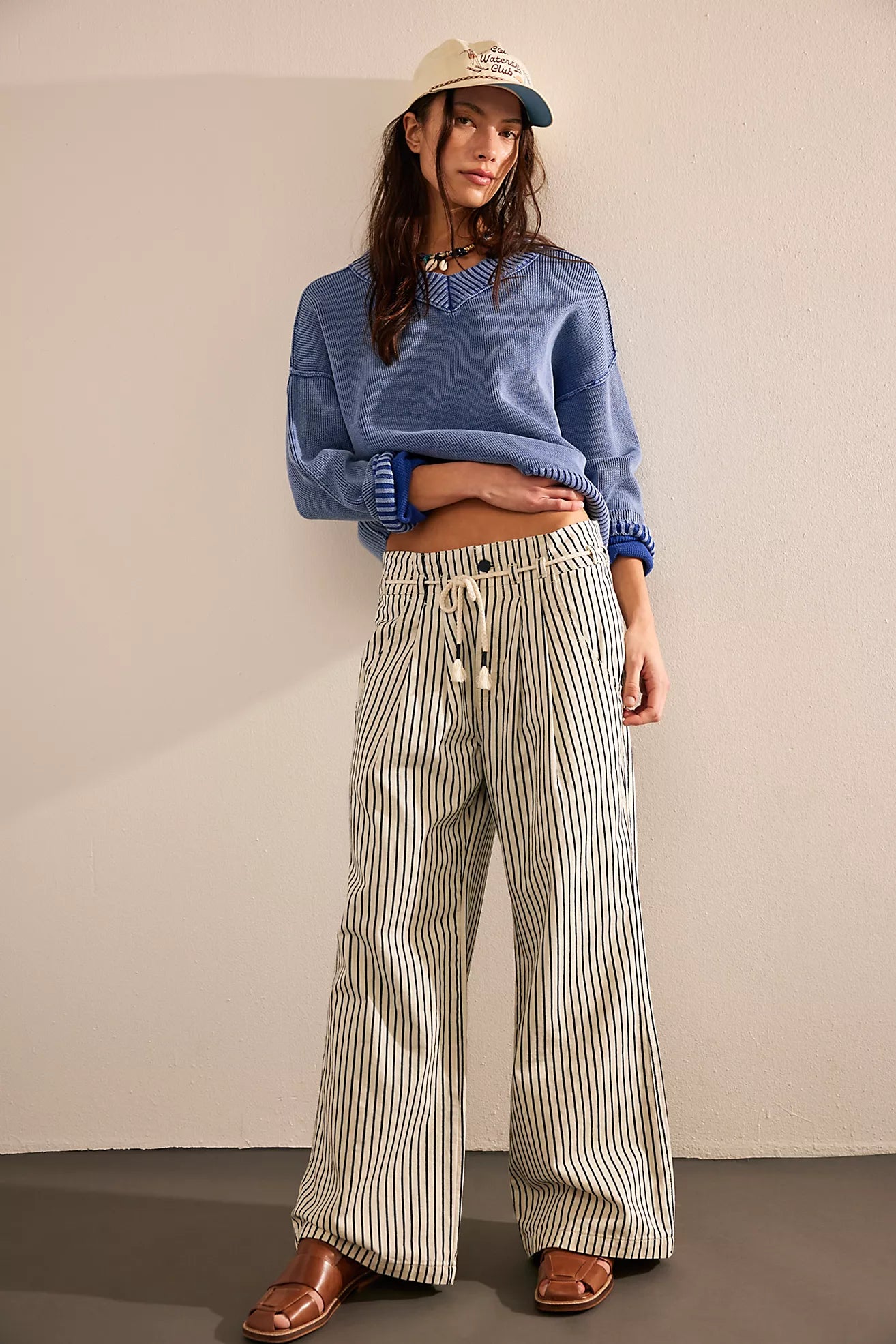 Free People - Dakota Cinched Pull On-RA - Washed Railroad