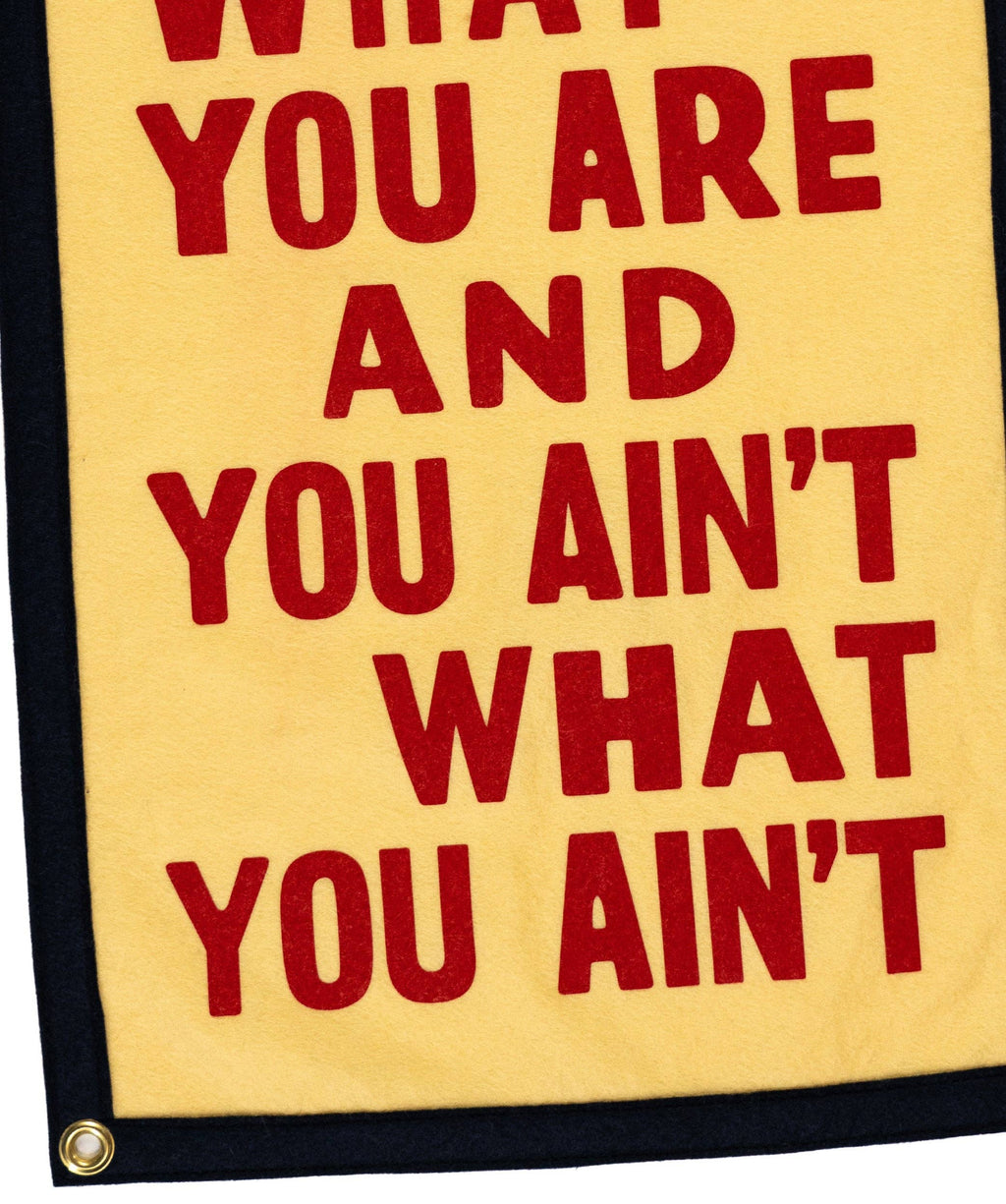 Oxford Pennant- You Are What You Are Camp Flag • John Prine x Oxford Pennant