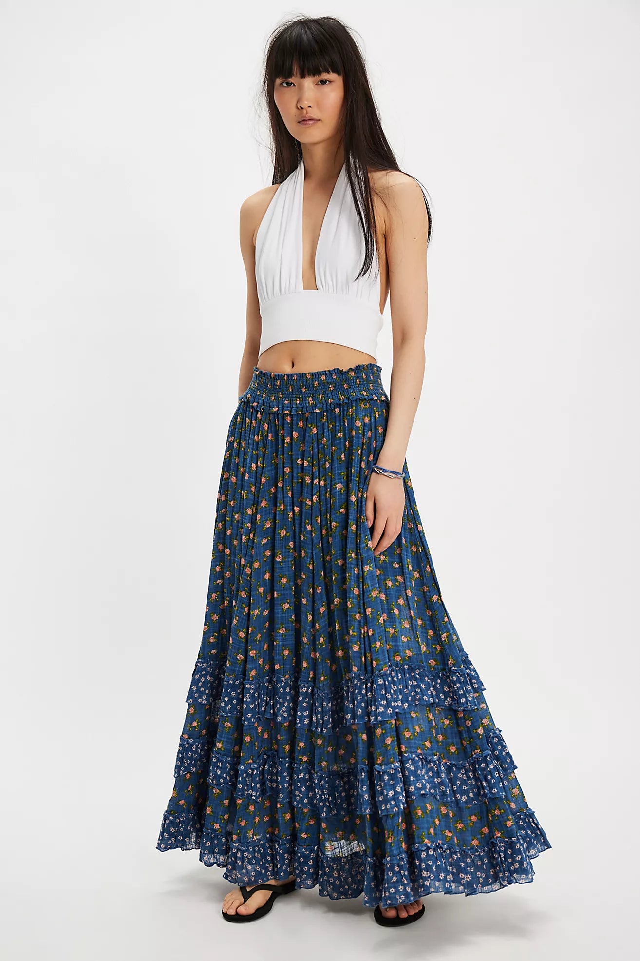 Free People- Brynn Printed Maxi Skirt