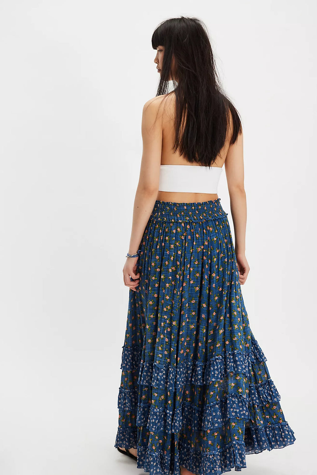 Free People- Brynn Printed Maxi Skirt