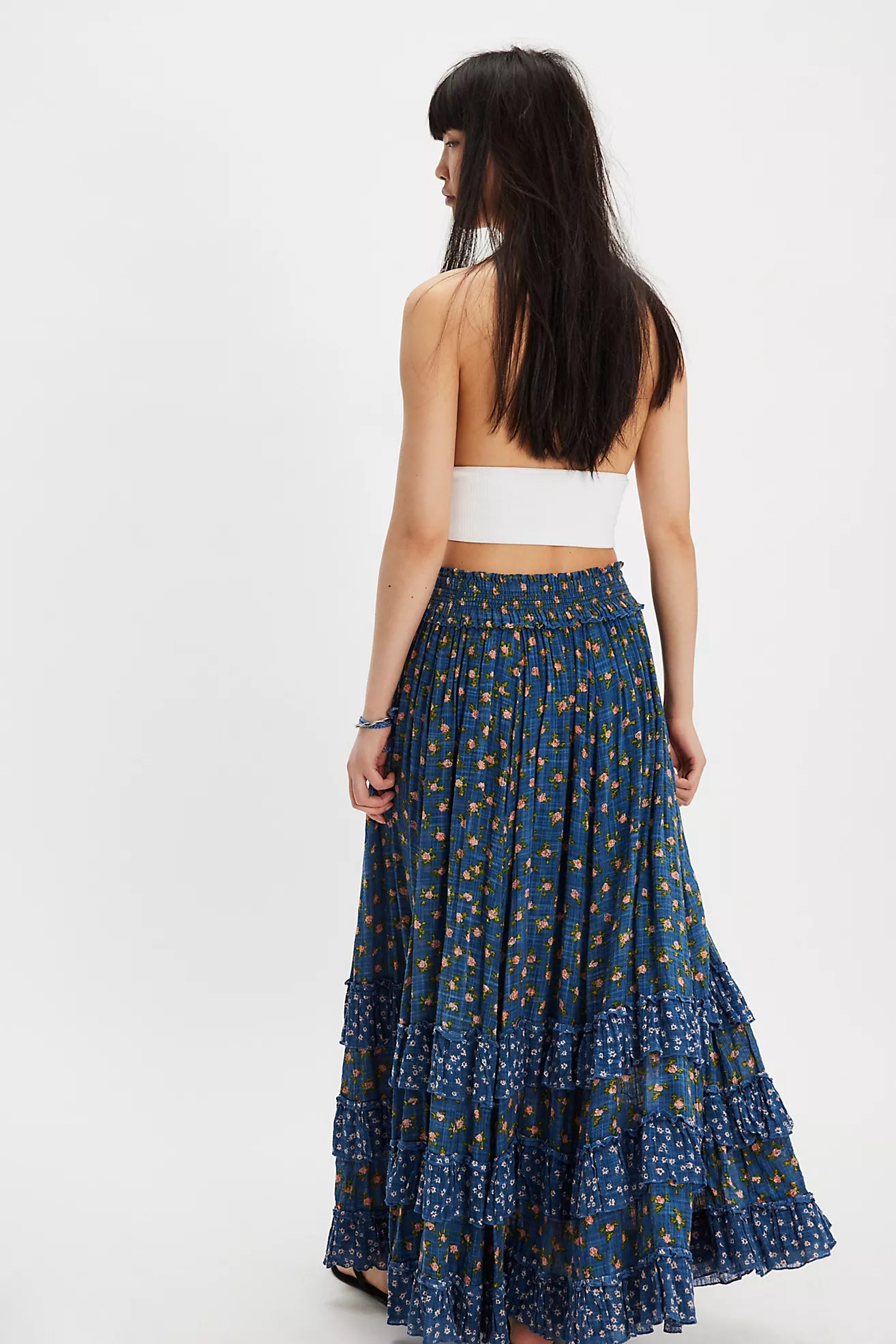 Free People- Brynn Printed Maxi Skirt