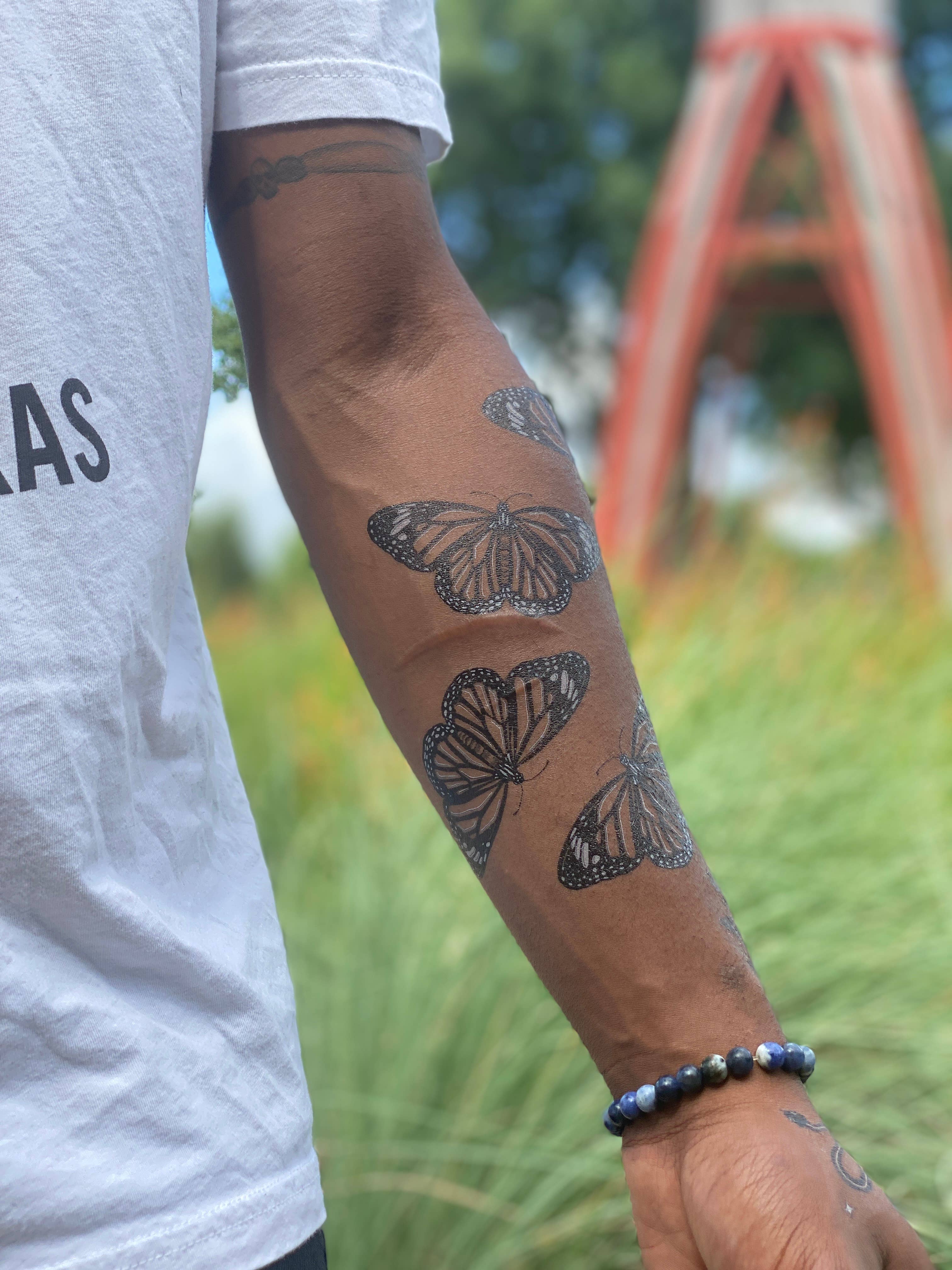 NatureTats - Monarch Butterfly Temporary Tattoo