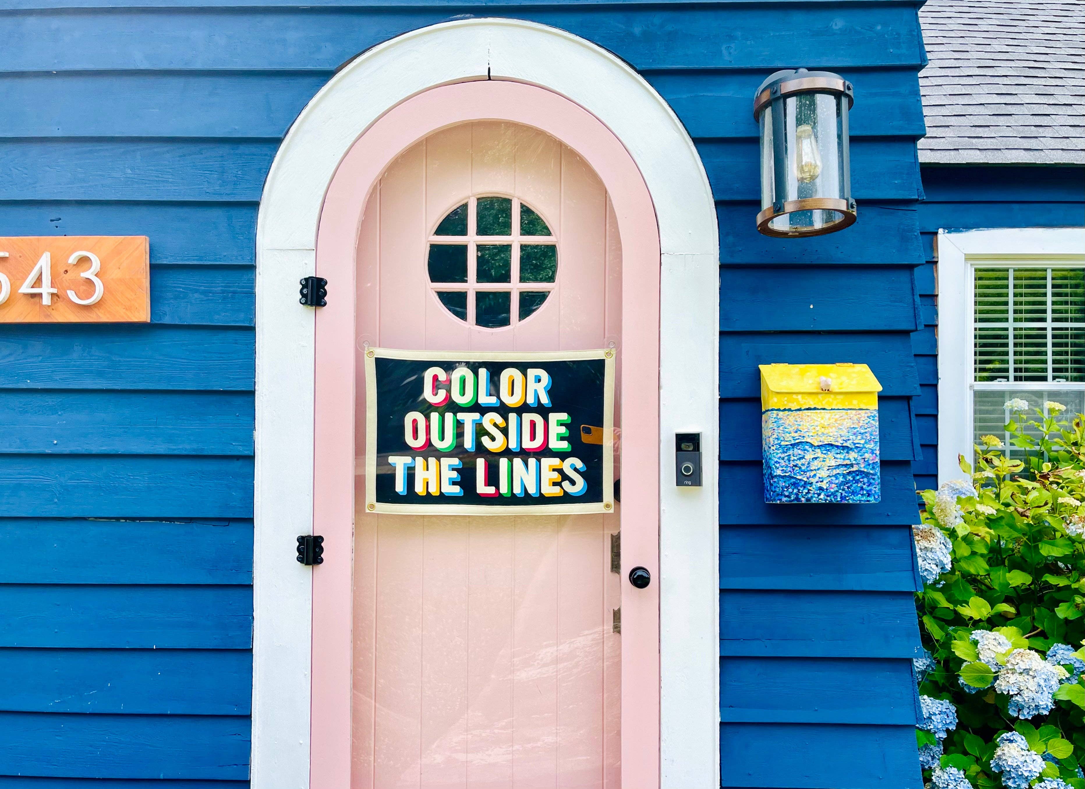 Oxford Pennant- Color Outside The Lines Camp Flag