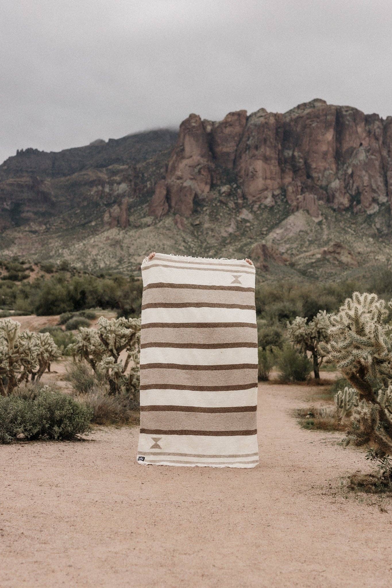 Tribe and True- Sandstone Lines 2.0  // Handwoven Blanket