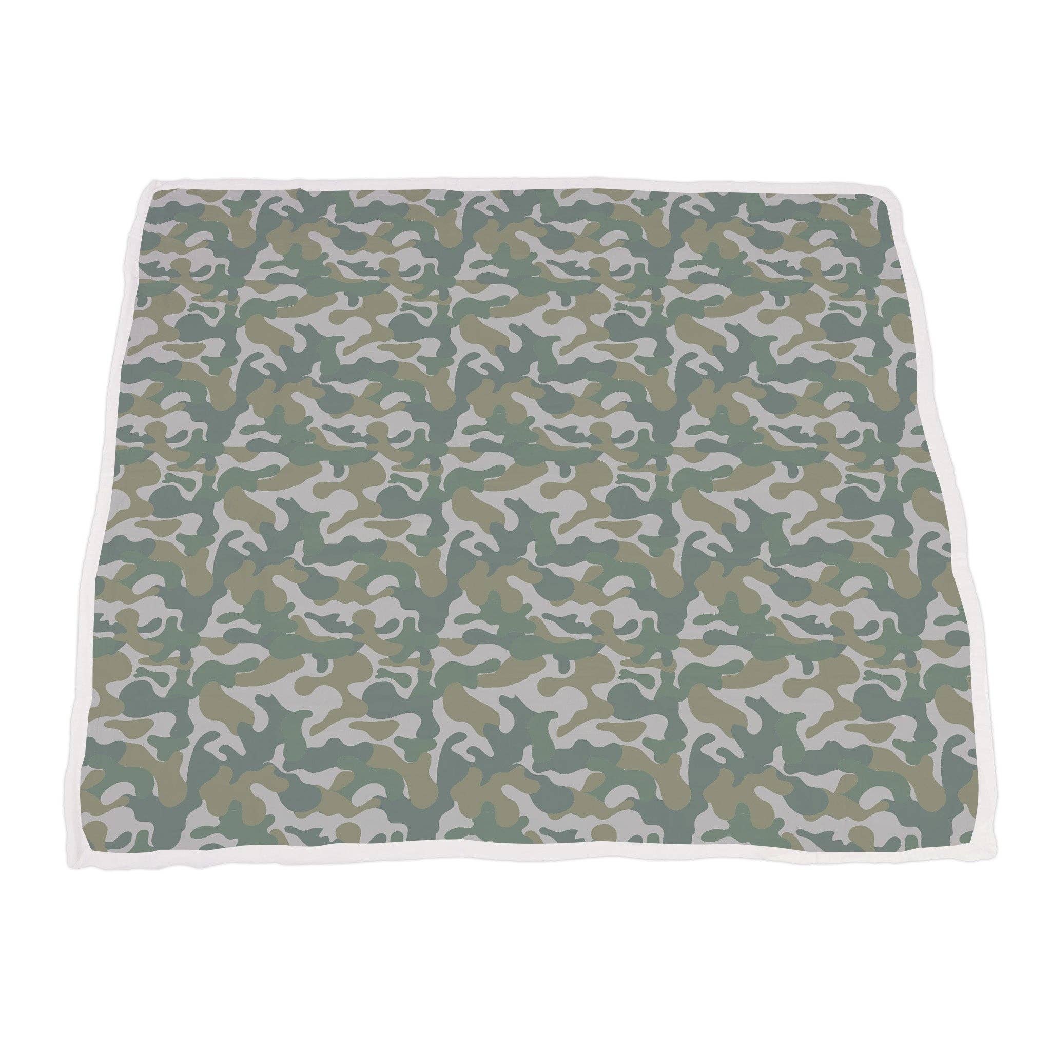 Gone Fishing and Hunter's Camo Bamboo Newcastle Throw Blanket - Thumbnail 2