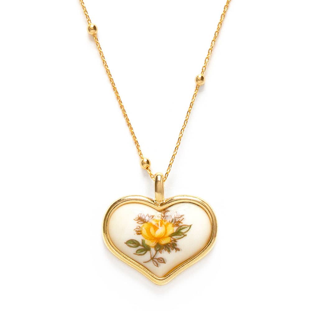 Amano Studio- Vintage Heart Cameo Necklace
