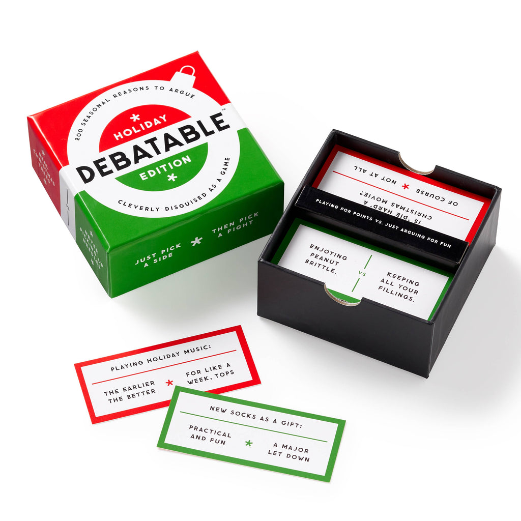 Chronicle Books- Brass Monkey Debatable Holiday Edition Social Game