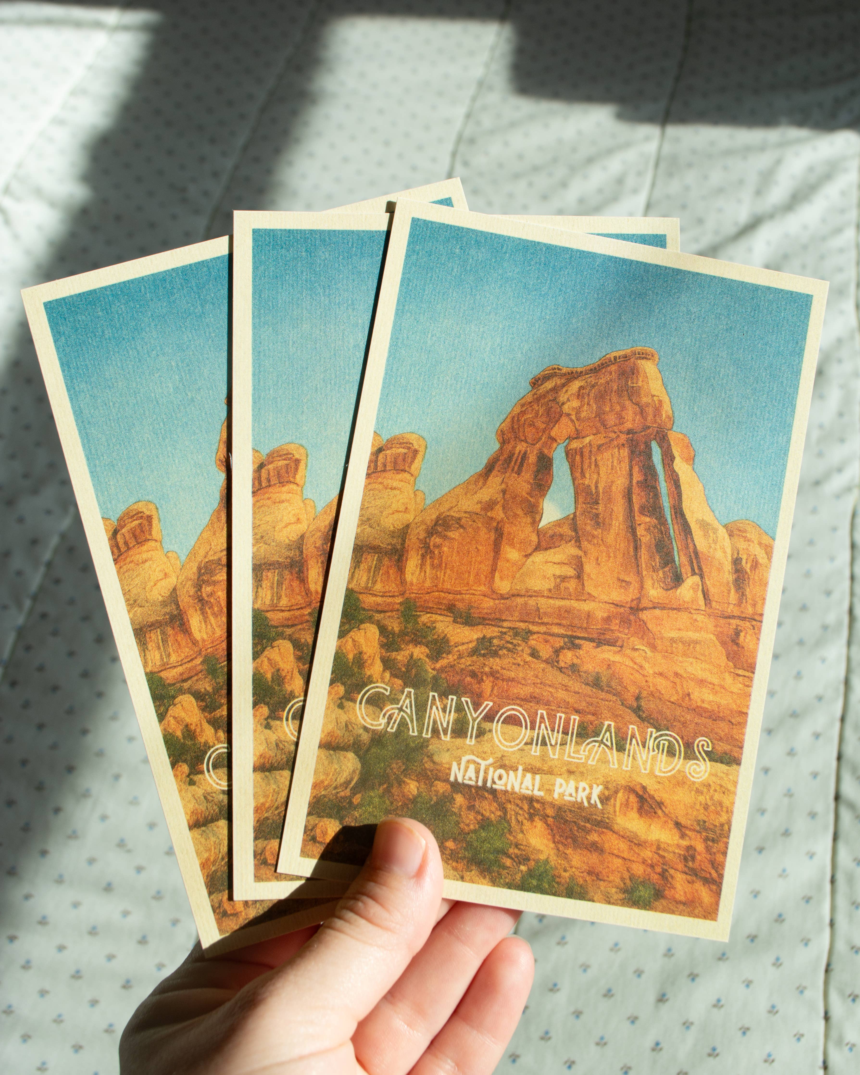 Traildust Goods- Canyonlands National Park Vintage Inspired 4x6 Postcards