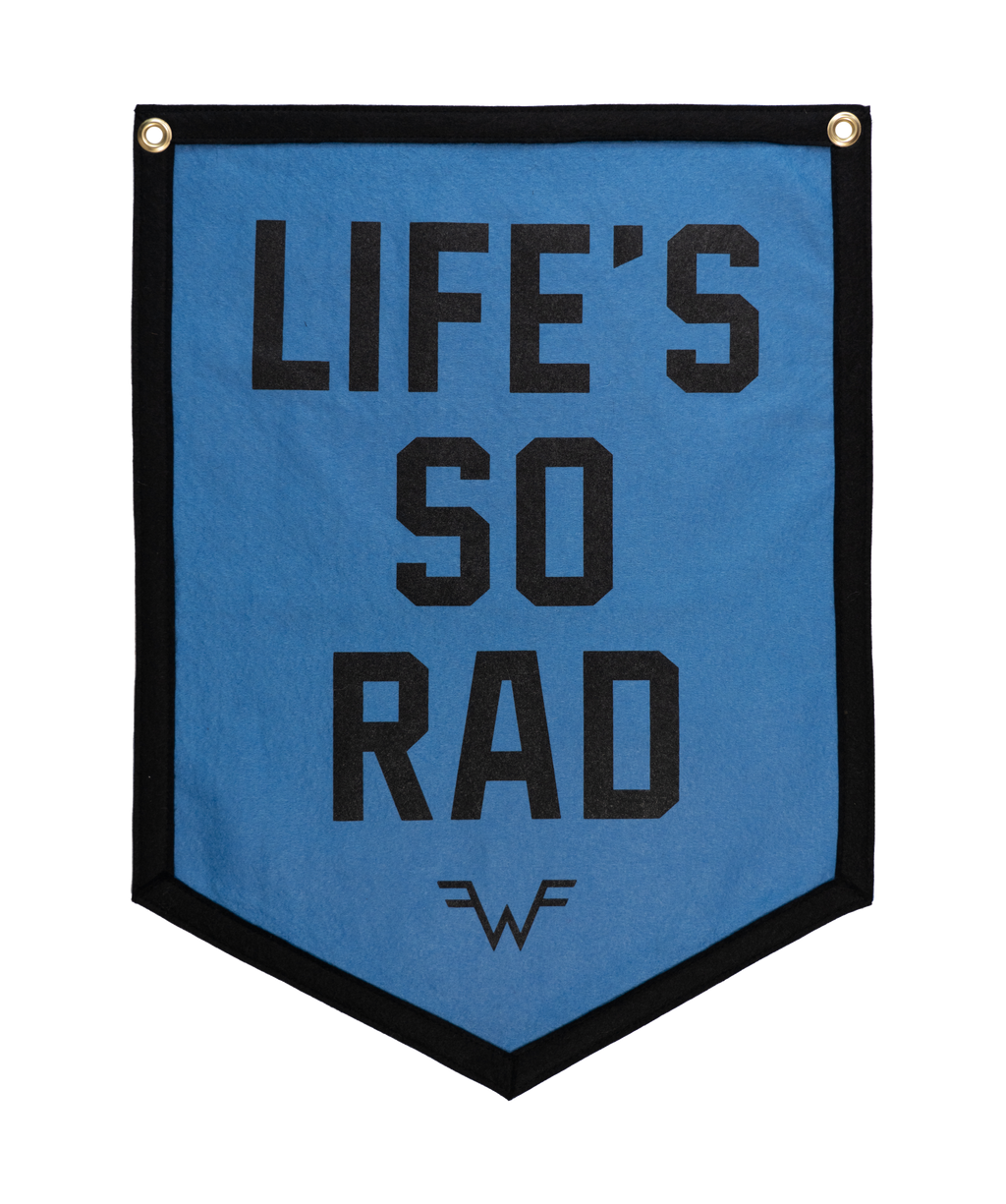 Oxford Pennant- Life's So Rad Camp Flag • Weezer x Oxford Pennant
