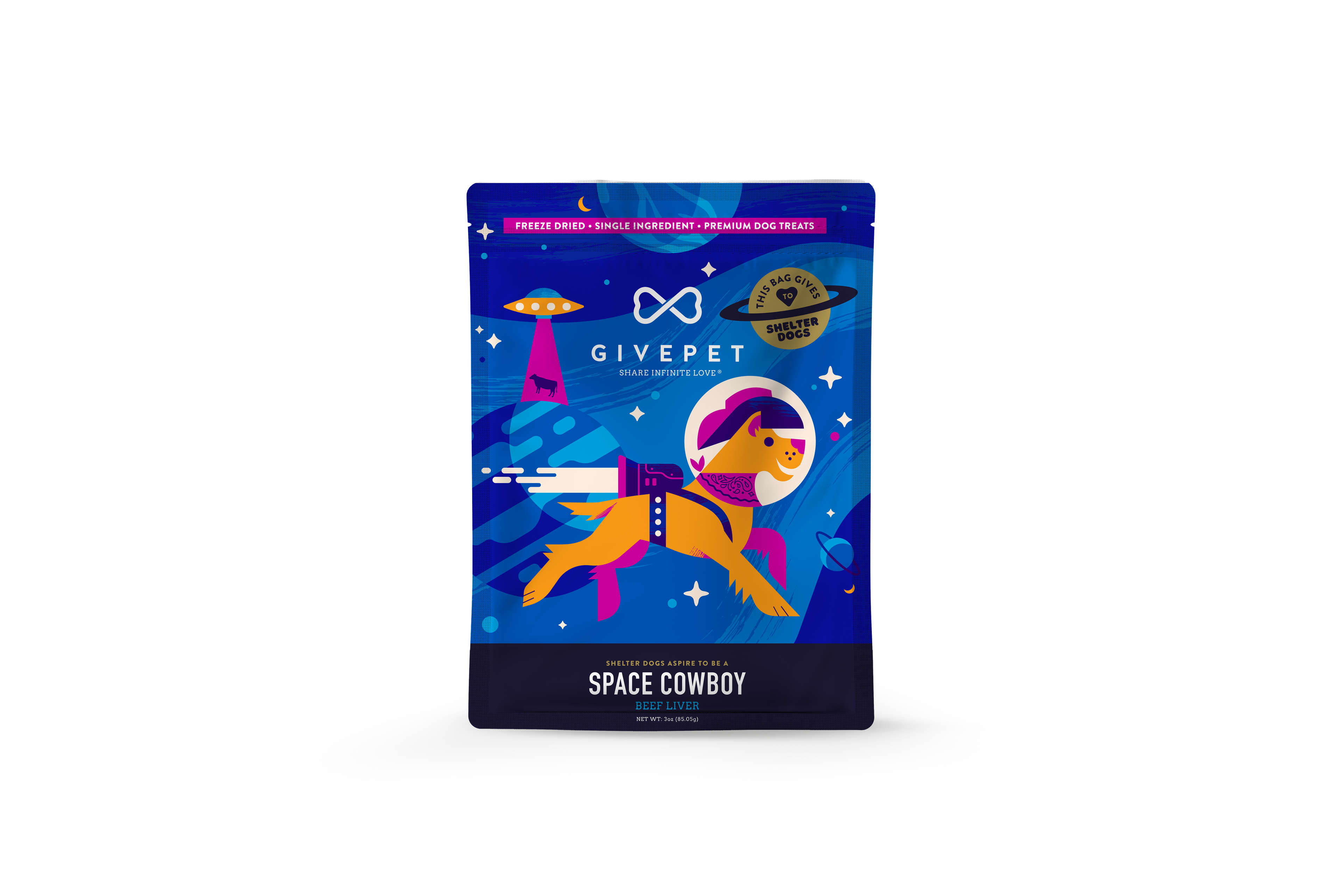 GivePet- Space Cowboy Freeze-Dried Dog Treats