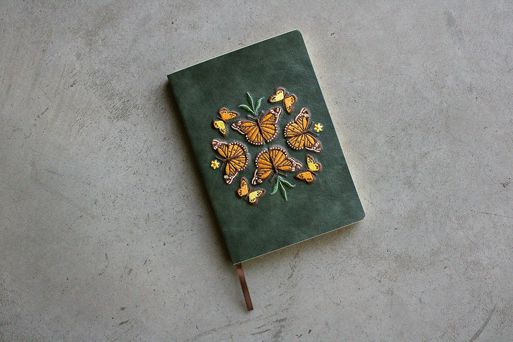 Denik- Butterfly Dance Embroidered Journal Notebook