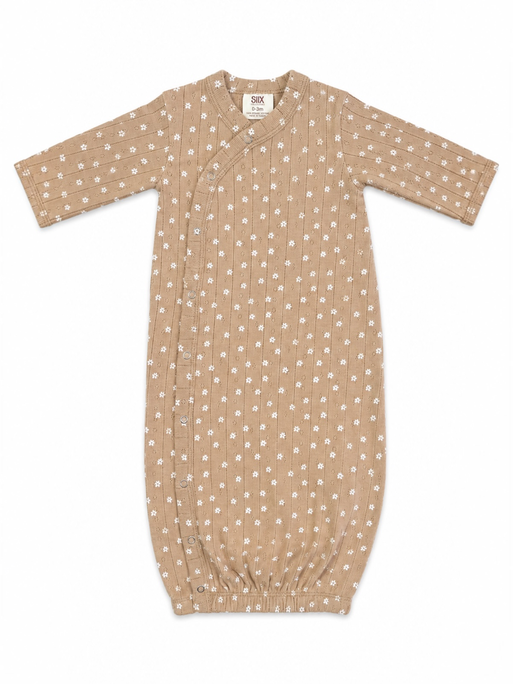 SIIX Collection- Almond Bloom / Organic Pointelle Gown