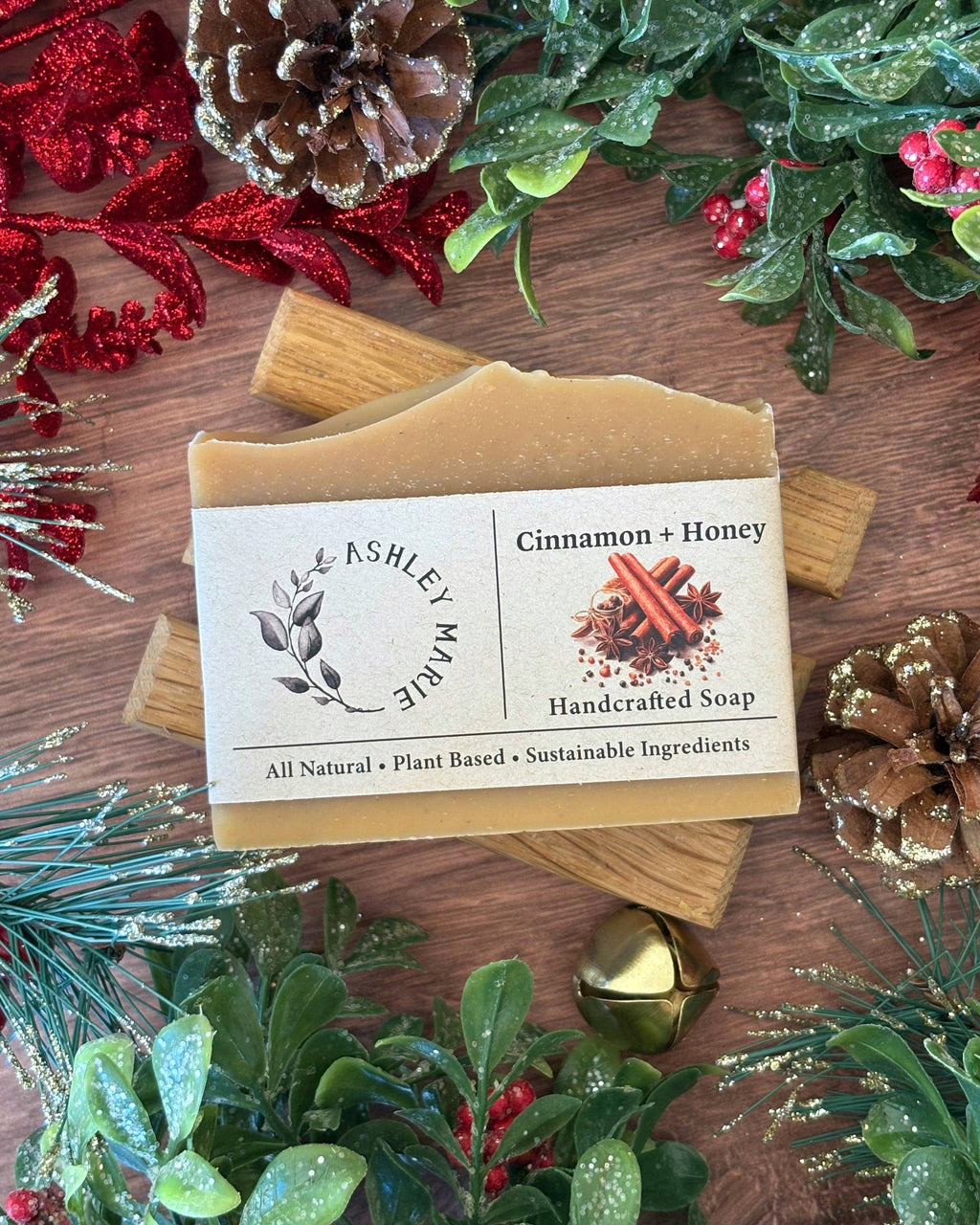 Ashley Marie Soap- Cinnamon + Honey Bar Soap