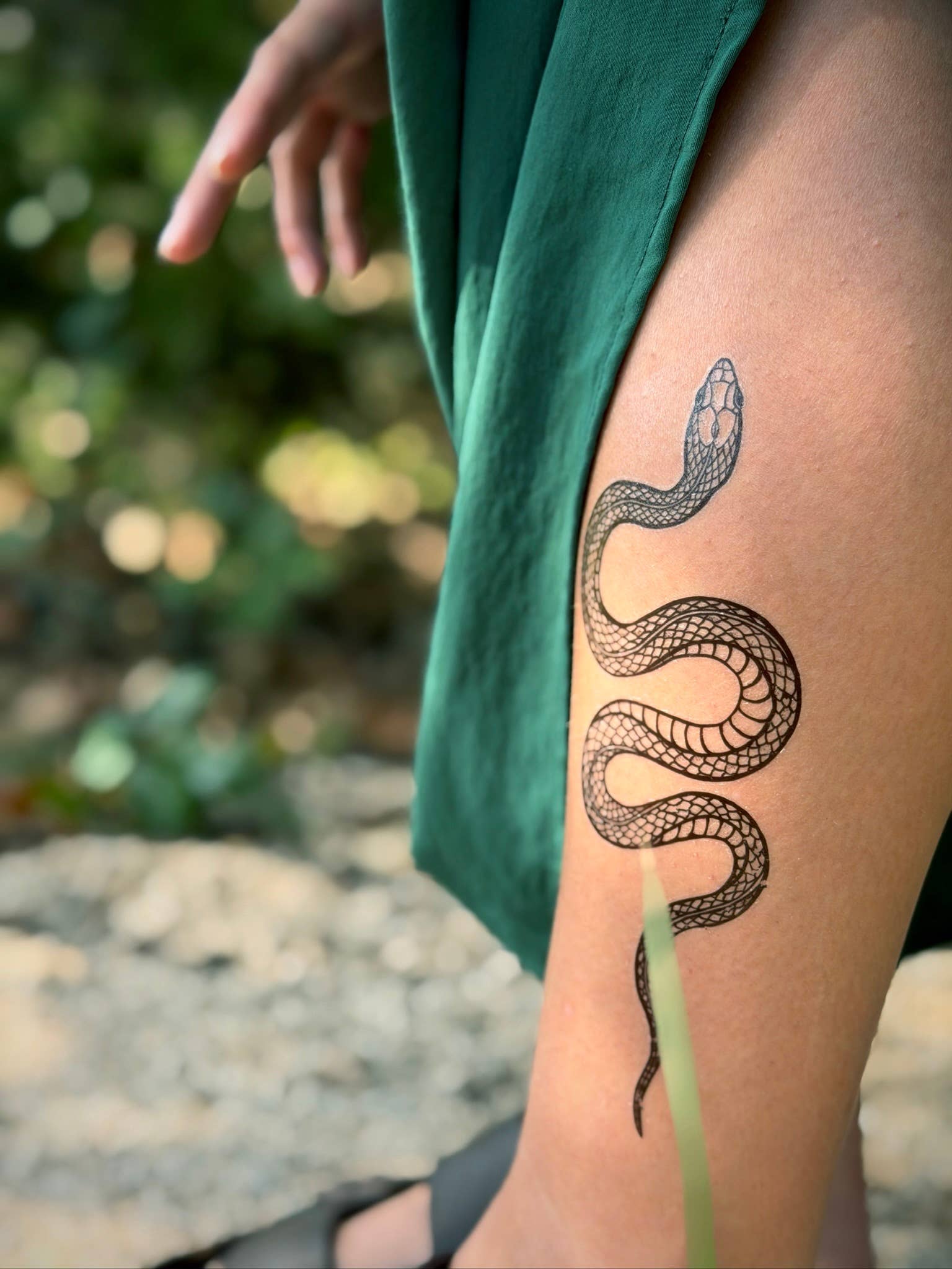 NatureTats- Garden Snake Temporary Tattoo