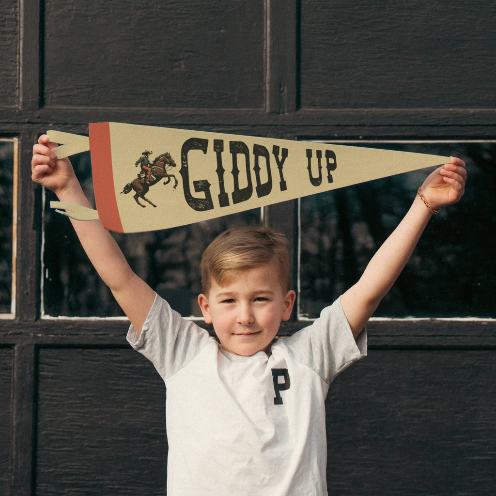 Benoit's Design Co.- Giddy Up Felt Pennant
