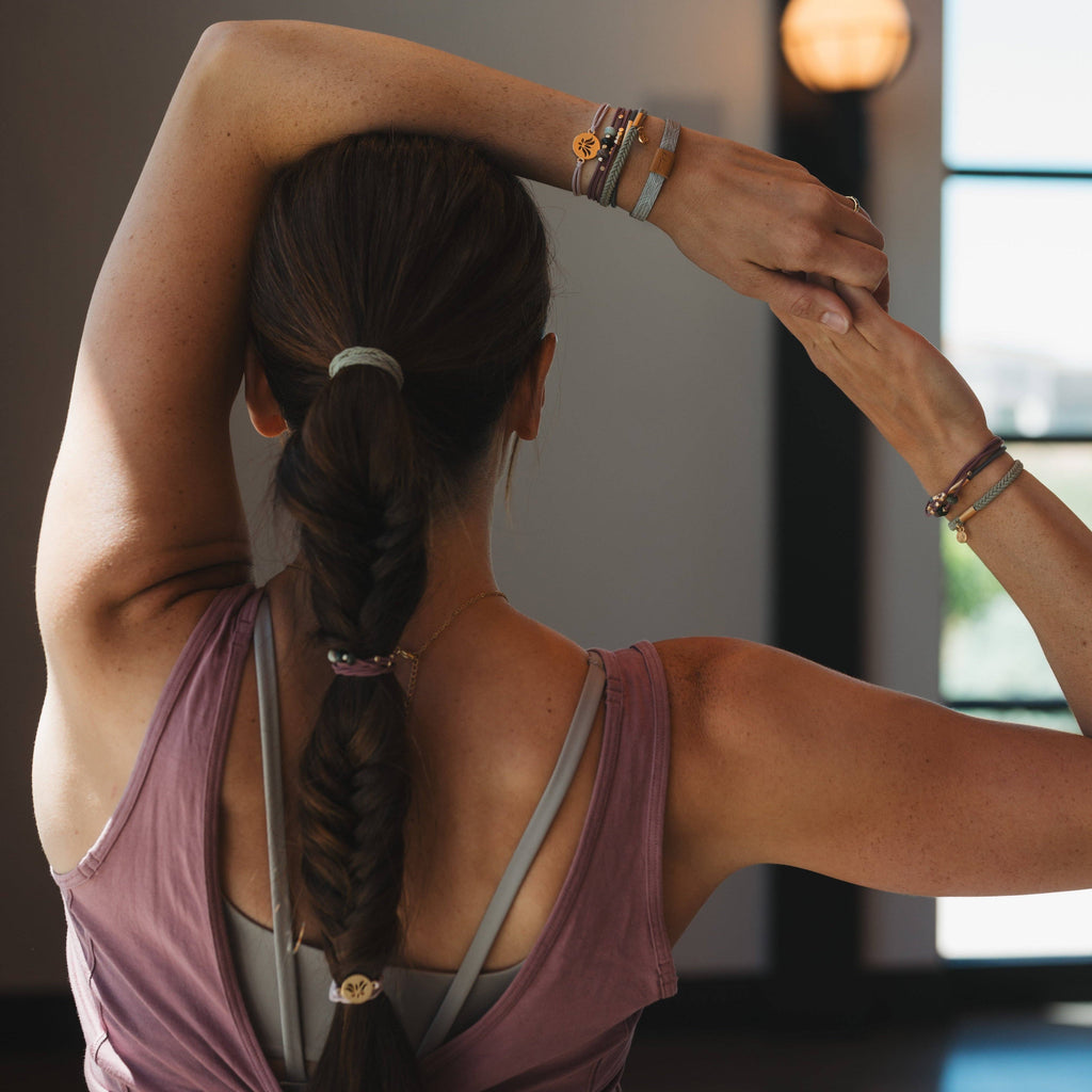 K'Lani- "Breathe" Lotus Flower Yoga Inspired Hair Tie Bracelets