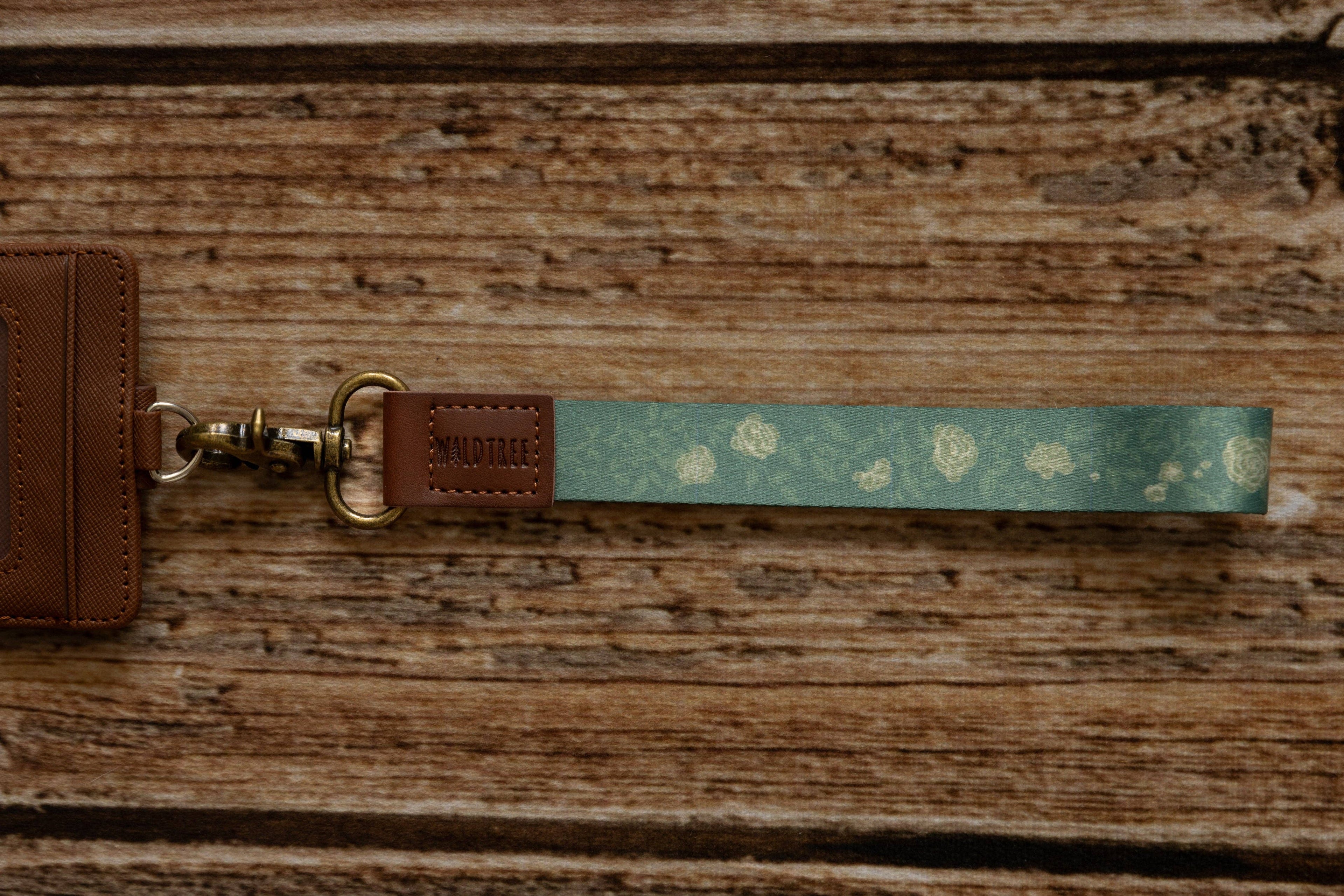 Wildtree- Vine Wristlet Keychain Lanyard- Floral Printed Design