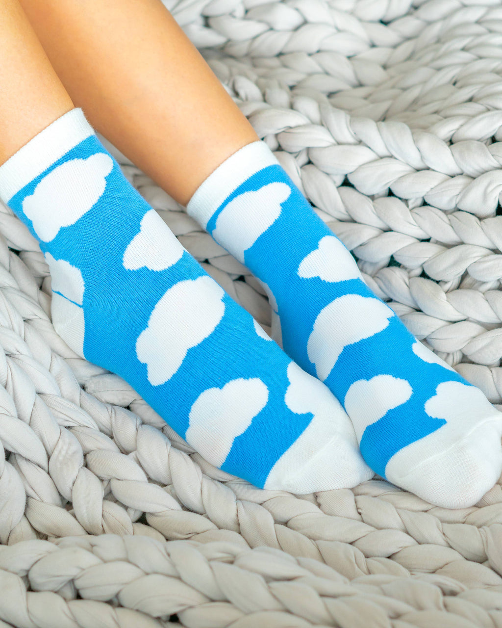 Lucky Feather- Sockspirations - Above the Clouds
