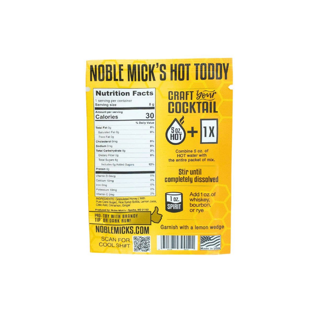 Noble Mick's- Hot Toddy Single Serve Craft Cocktail