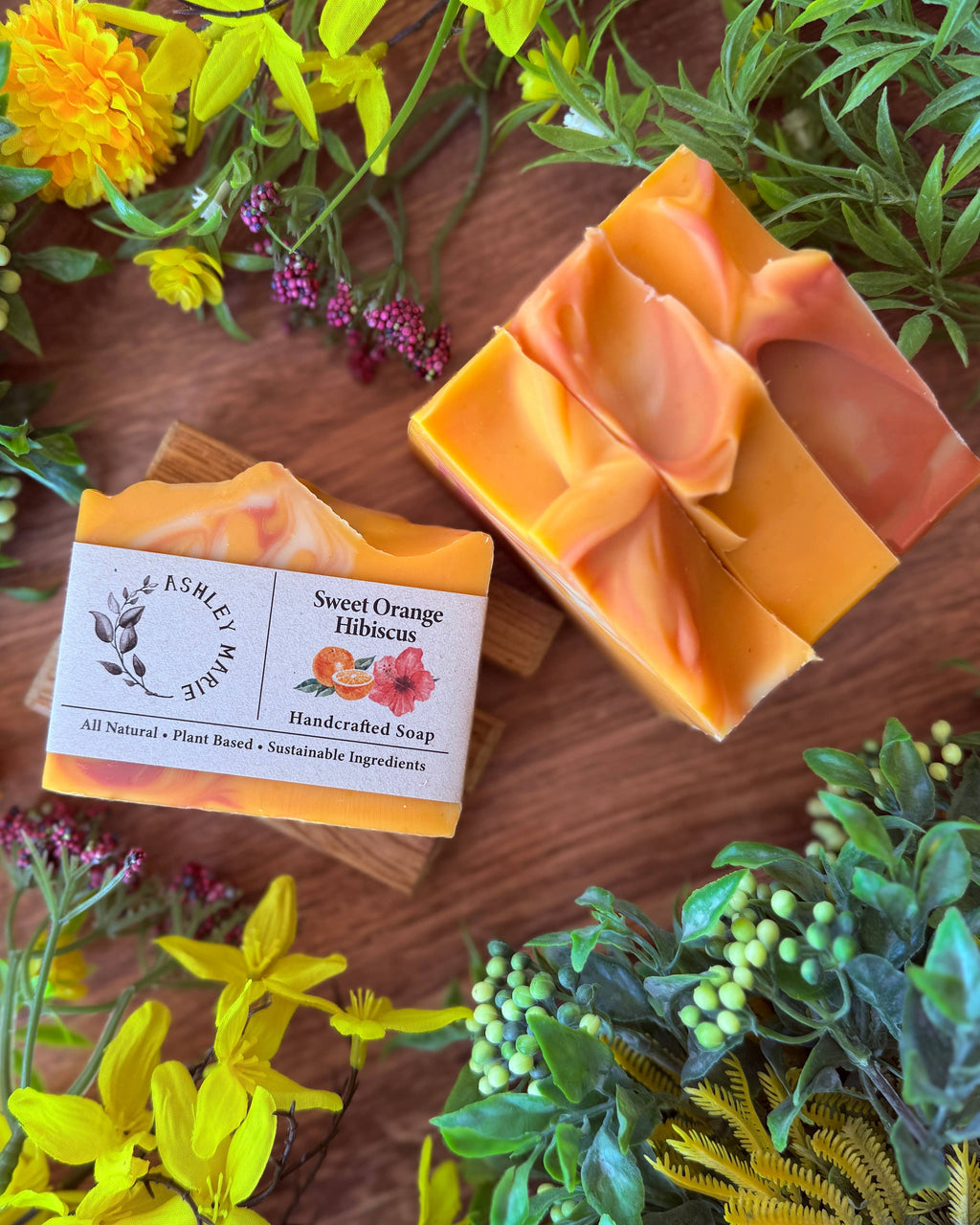 Ashley Marie Soap- Sweet Orange Hibiscus Bar Soap