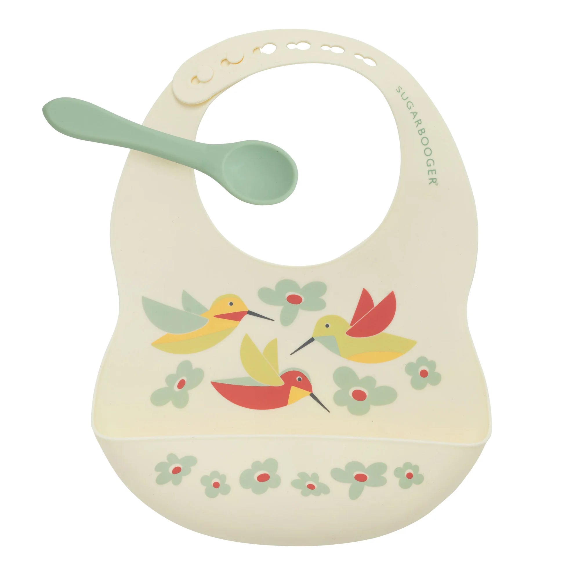 Sugarbooger- Fresh & Messy Bib + Spoon Set
